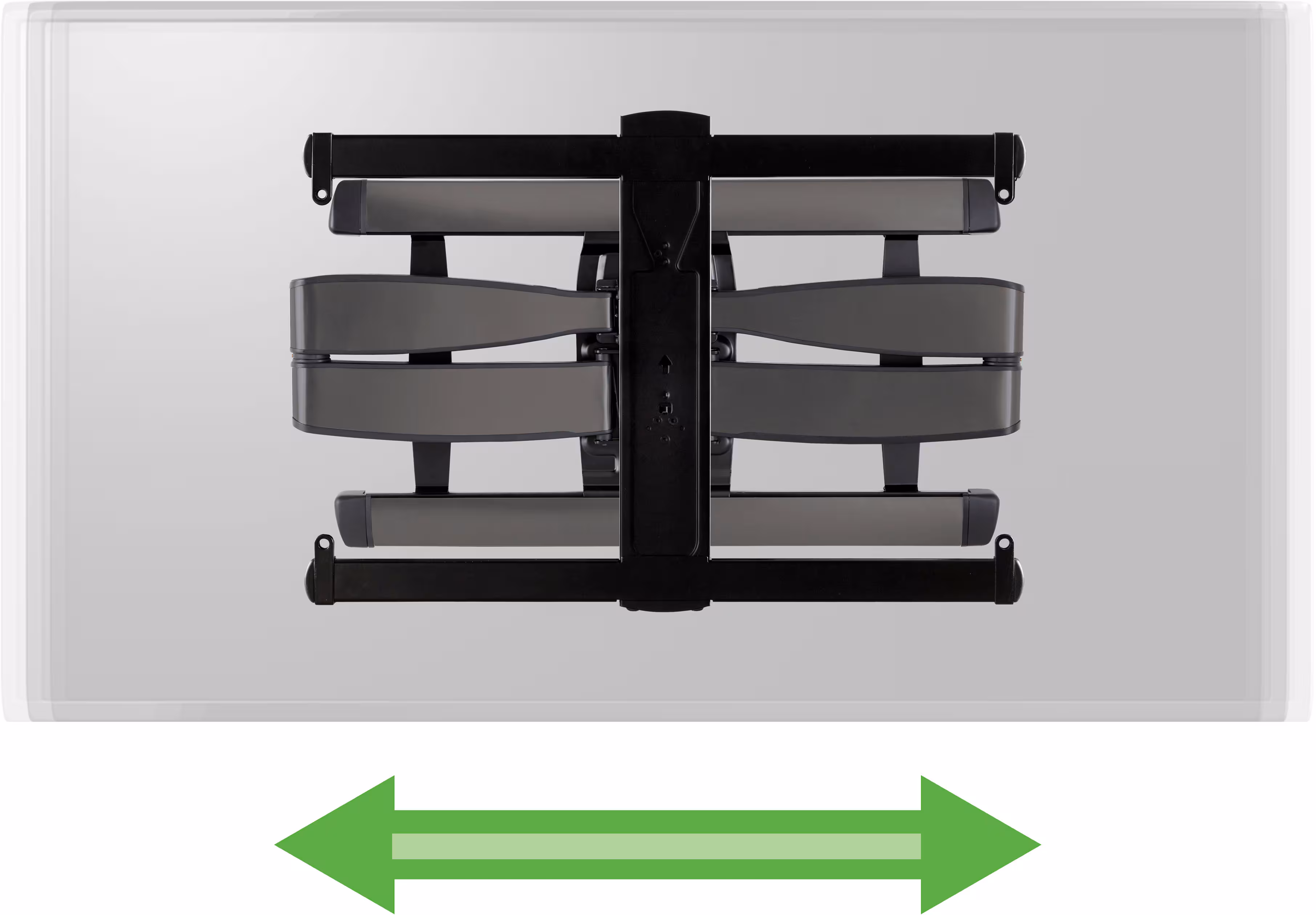 SANUS Elite - Advanced Full-Motion TV Wall Mount for Most 46" - 95" TVs up to 175lbs - Tilts, Swivels, and Extends up to 30" - Graphite - Image 9