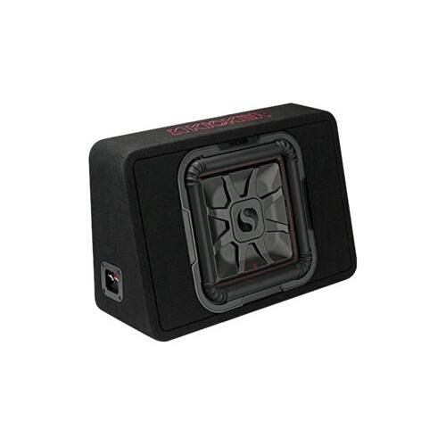 KICKER - Solo-Baric L7T 12" Single-Voice-Coil 2-Ohm Loaded Subwoofer Enclosure - Black - Image 5