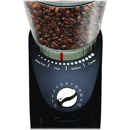 Capresso - Infinity Plus 4-Oz. Conical Burr Coffee Grinder - Black - Image 2