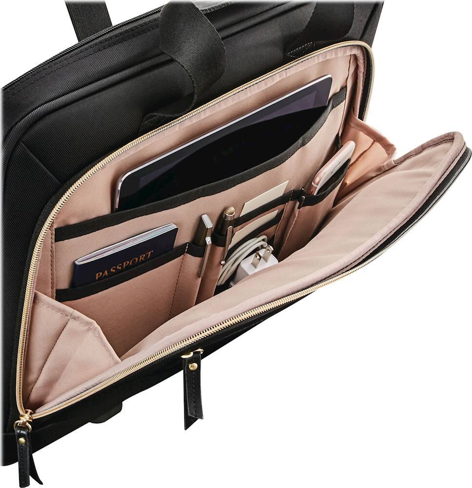 Samsonite - Mobile Solution 18" Upright Wheeled Mobile Office - Black - Image 7