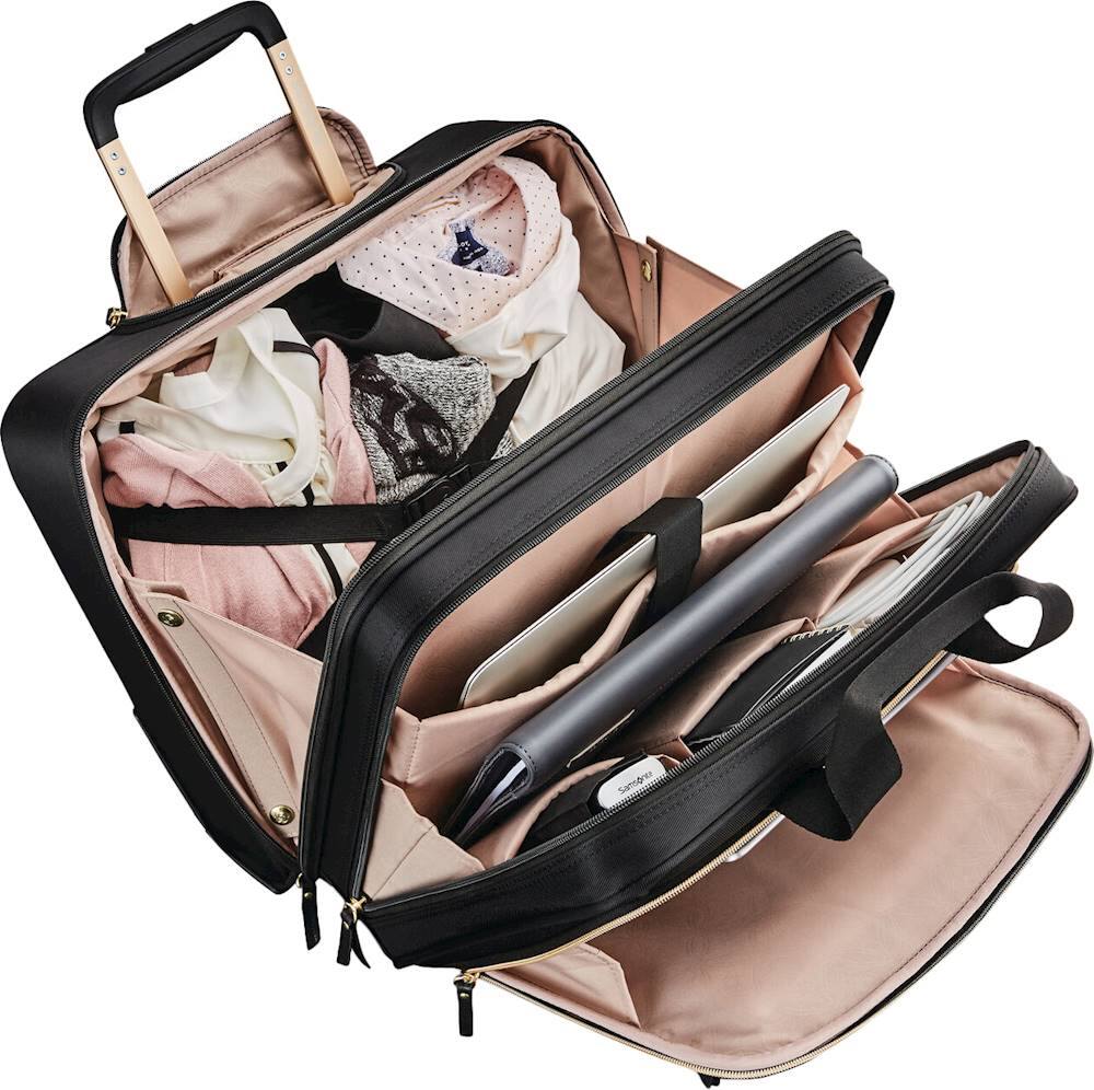 Samsonite - Mobile Solution 18" Upright Wheeled Mobile Office - Black - Image 8