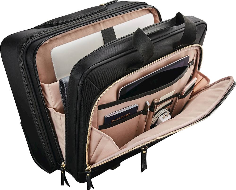 Samsonite - Mobile Solution 18" Upright Wheeled Mobile Office - Black - Image 9
