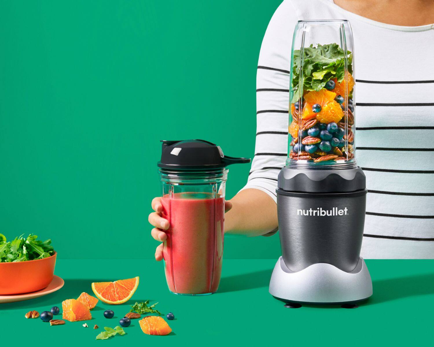 NutriBullet - Pro 1000 Personal Blender NB50100C - Gray - Image 4