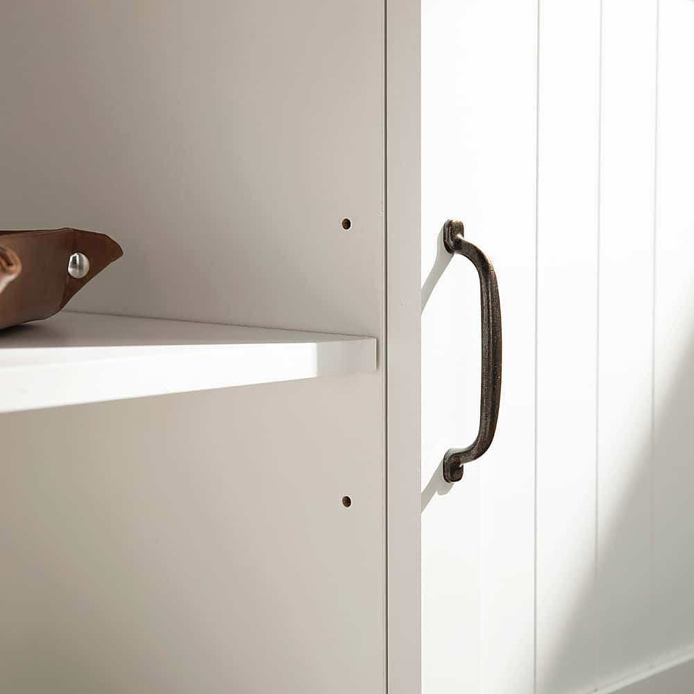 Walker Edison - Modern Farmhouse TV Stand for Most TVs Up to 64" - Solid White - Image 10