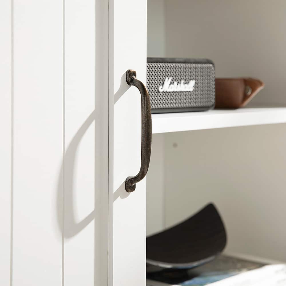 Walker Edison - Modern Farmhouse TV Stand for Most TVs Up to 64" - Solid White - Image 11