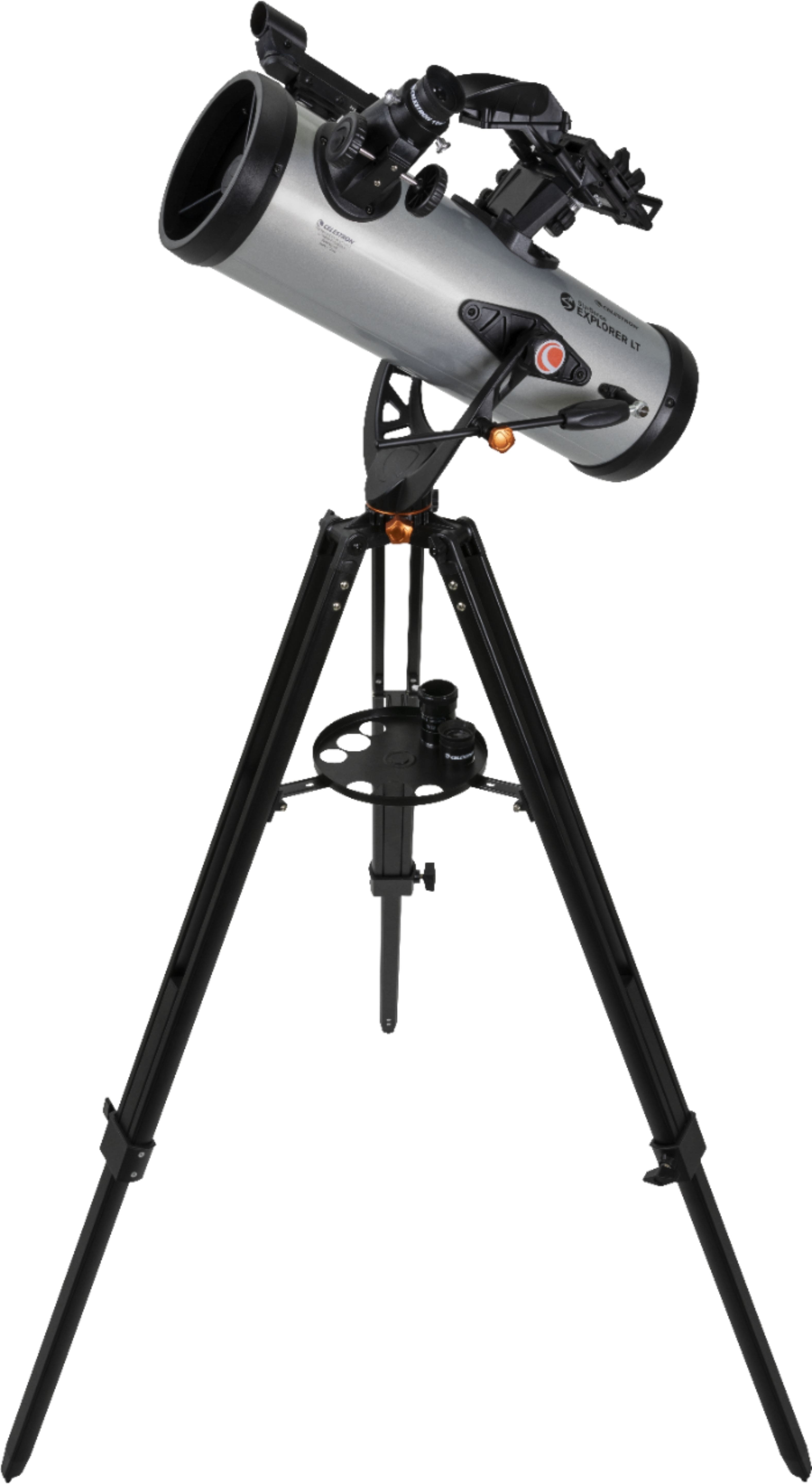 Celestron - Starsense Explorer LT 114AZ Telescope App-Enabled Newtonian Reflector Telescope - Silver/Black - Image 3