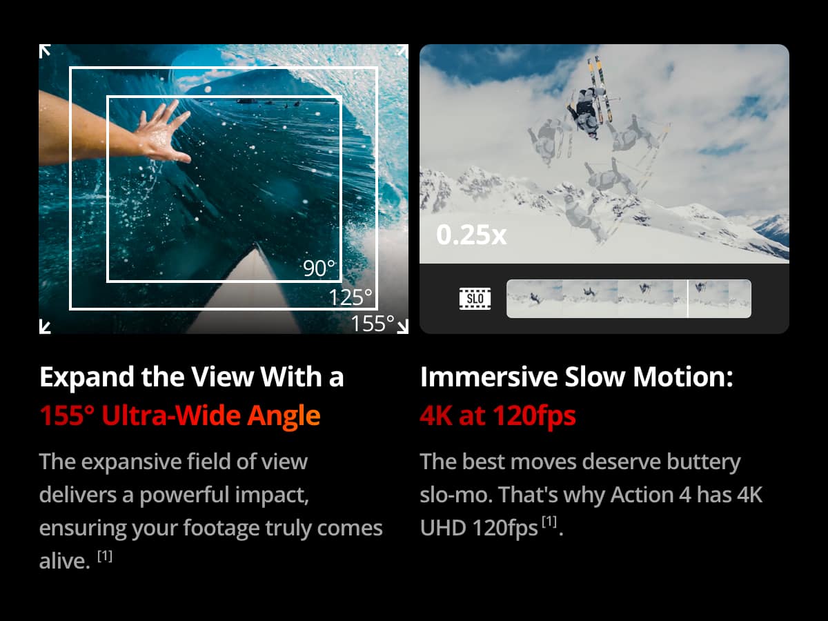 DJI - Osmo Action 4 4K Action Camera Standard Bundle - Gray - Image 26