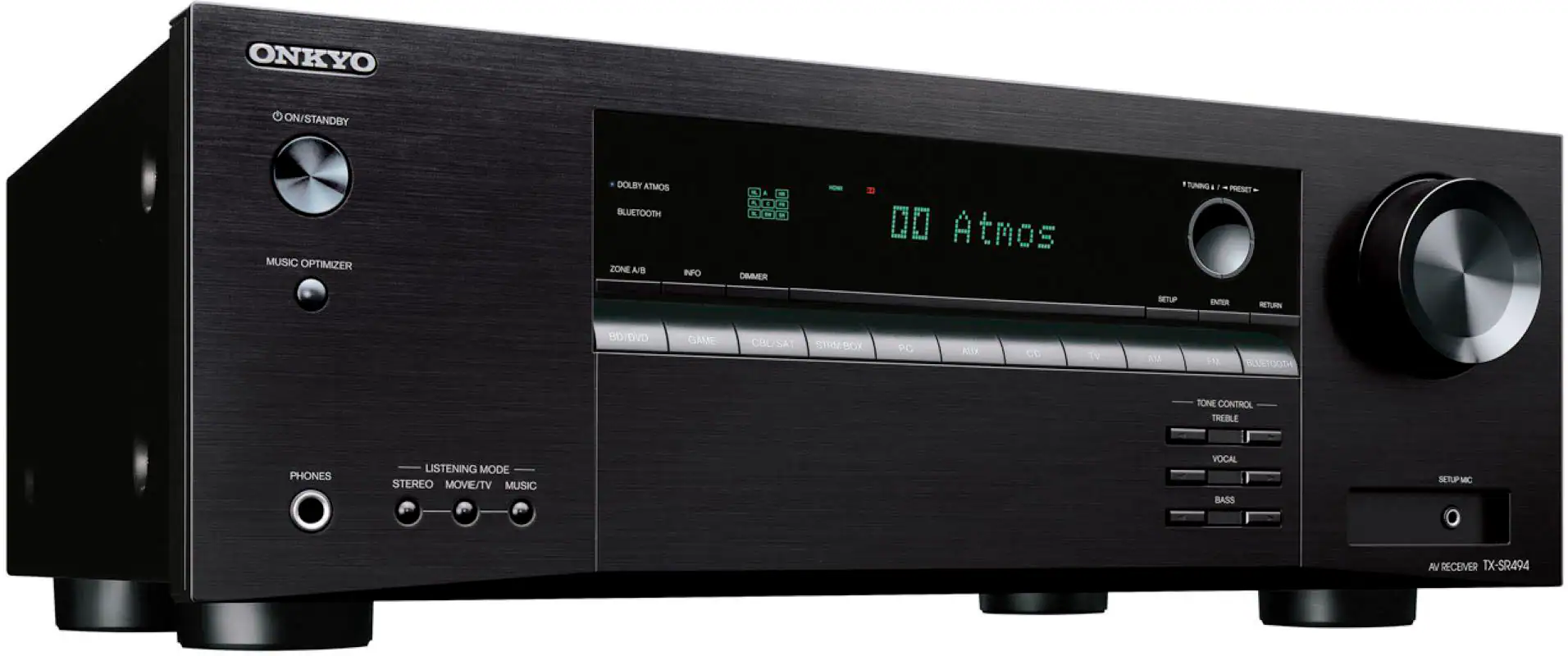 Onkyo - TX-SR494 7.2-Channel A/V Receiver - Black - Image 2
