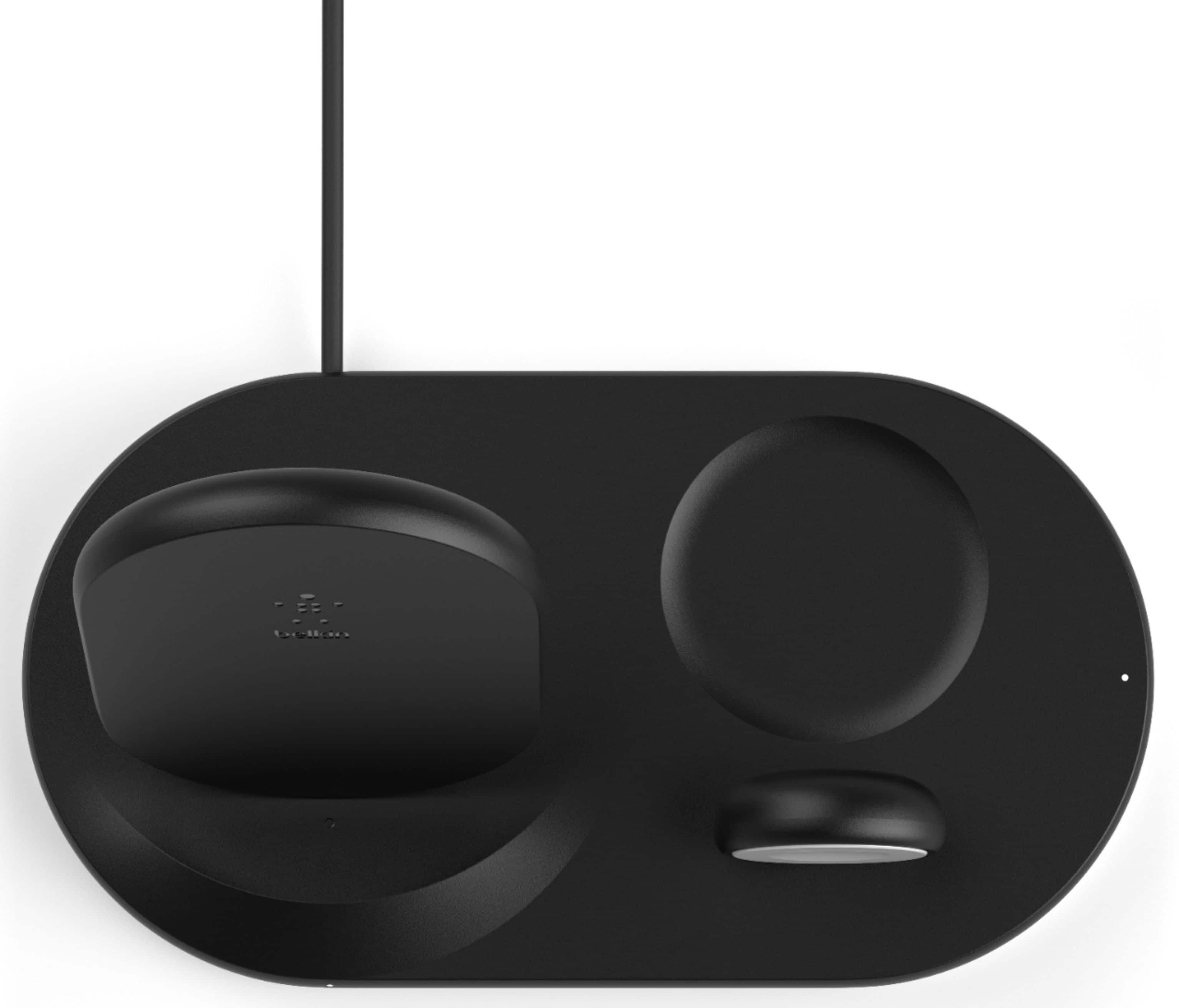 Belkin - 3-in-1 Wireless Charger - Fast Charging Stand for iPhone, Watch & AirPods - Qi-Certified Charger - Case Compatible - Black - Image 12
