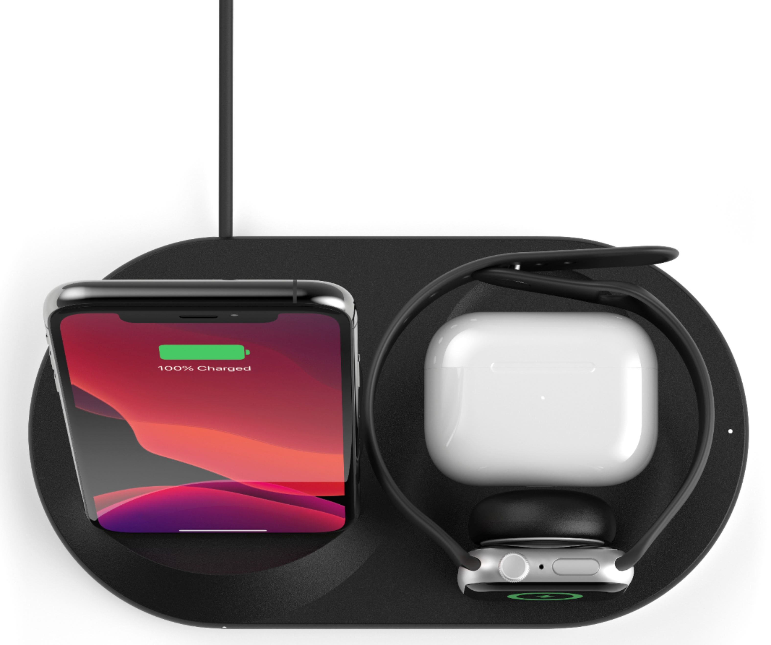 Belkin - 3-in-1 Wireless Charger - Fast Charging Stand for iPhone, Watch & AirPods - Qi-Certified Charger - Case Compatible - Black - Image 13