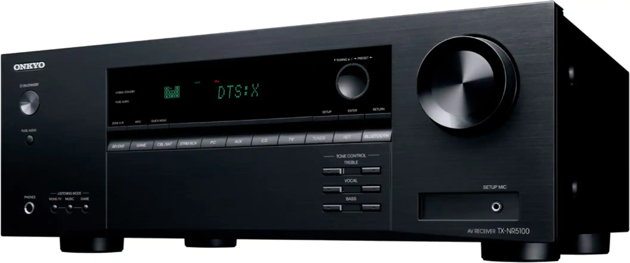 Onkyo - TX-NR5100 80W 7.2-Ch. with Dolby Atmos Home Theater and Gaming AV Receiver with Alexa Compatible - Black - Image 2