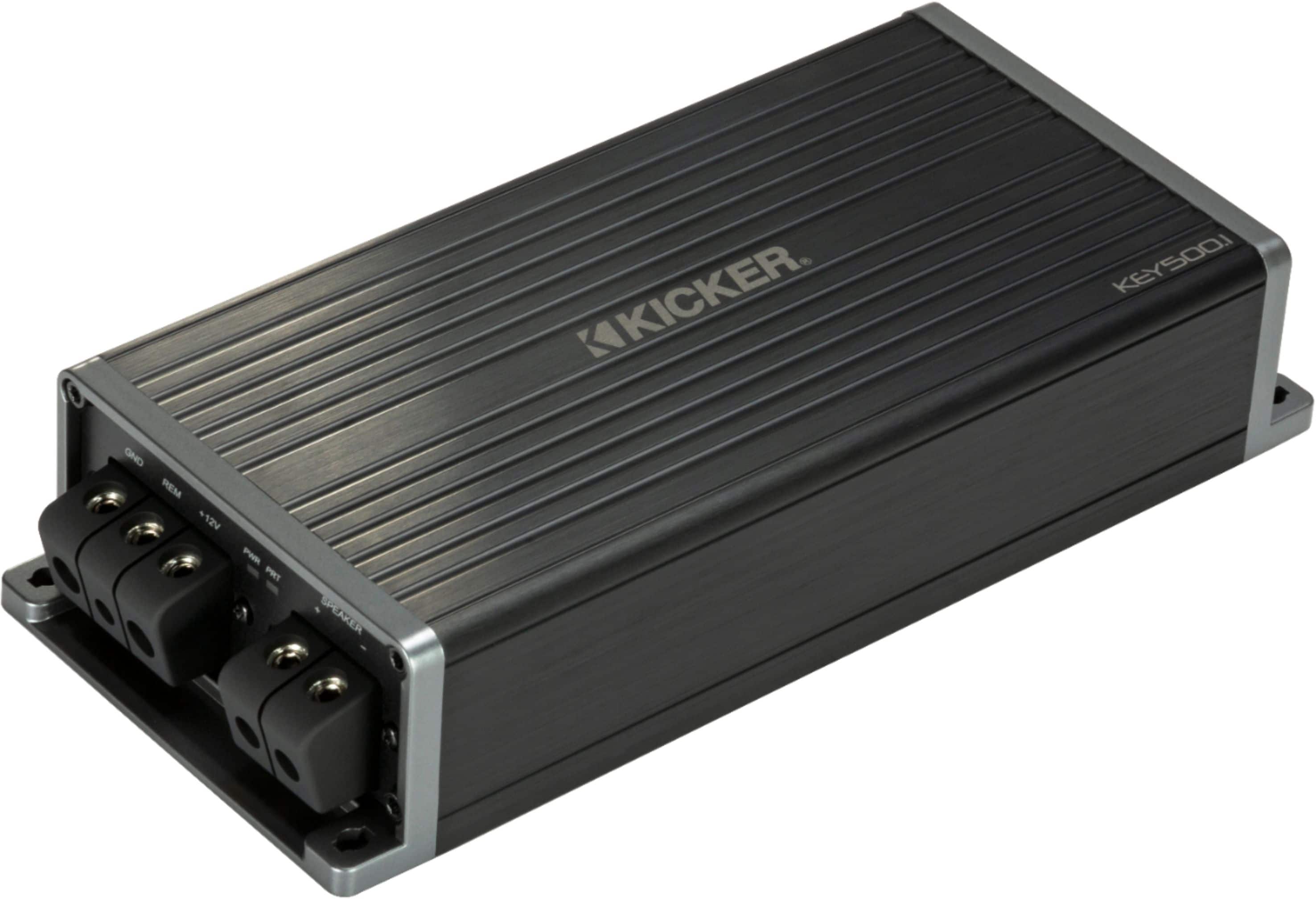 KICKER - KEY 500W Mono Amplifier with Variable Crossovers - Black - Image 2