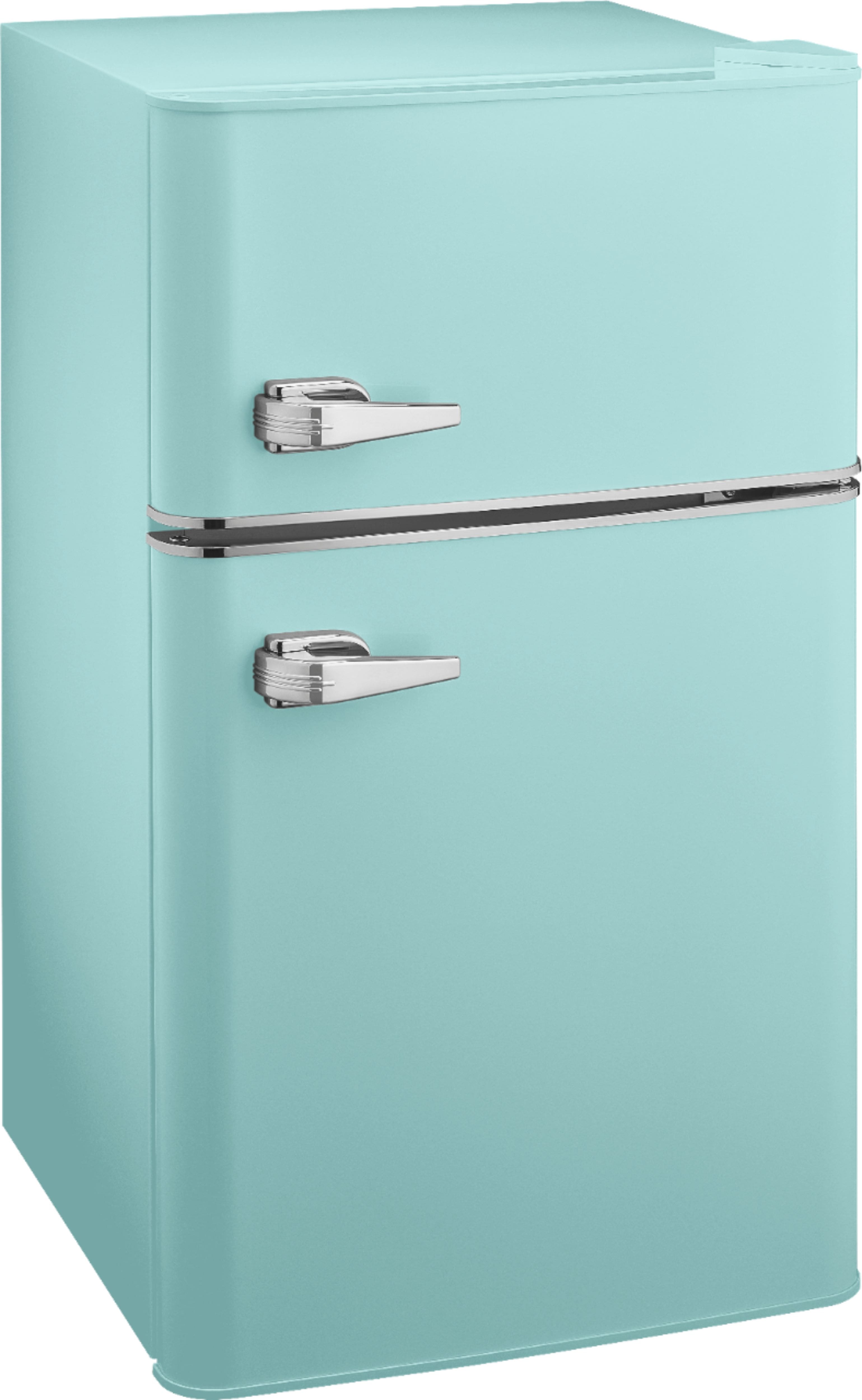 Insignia™ - 3.1 Cu. Ft. Retro Mini Fridge with Top Freezer and ENERGY STAR Certification - Mint - Image 10