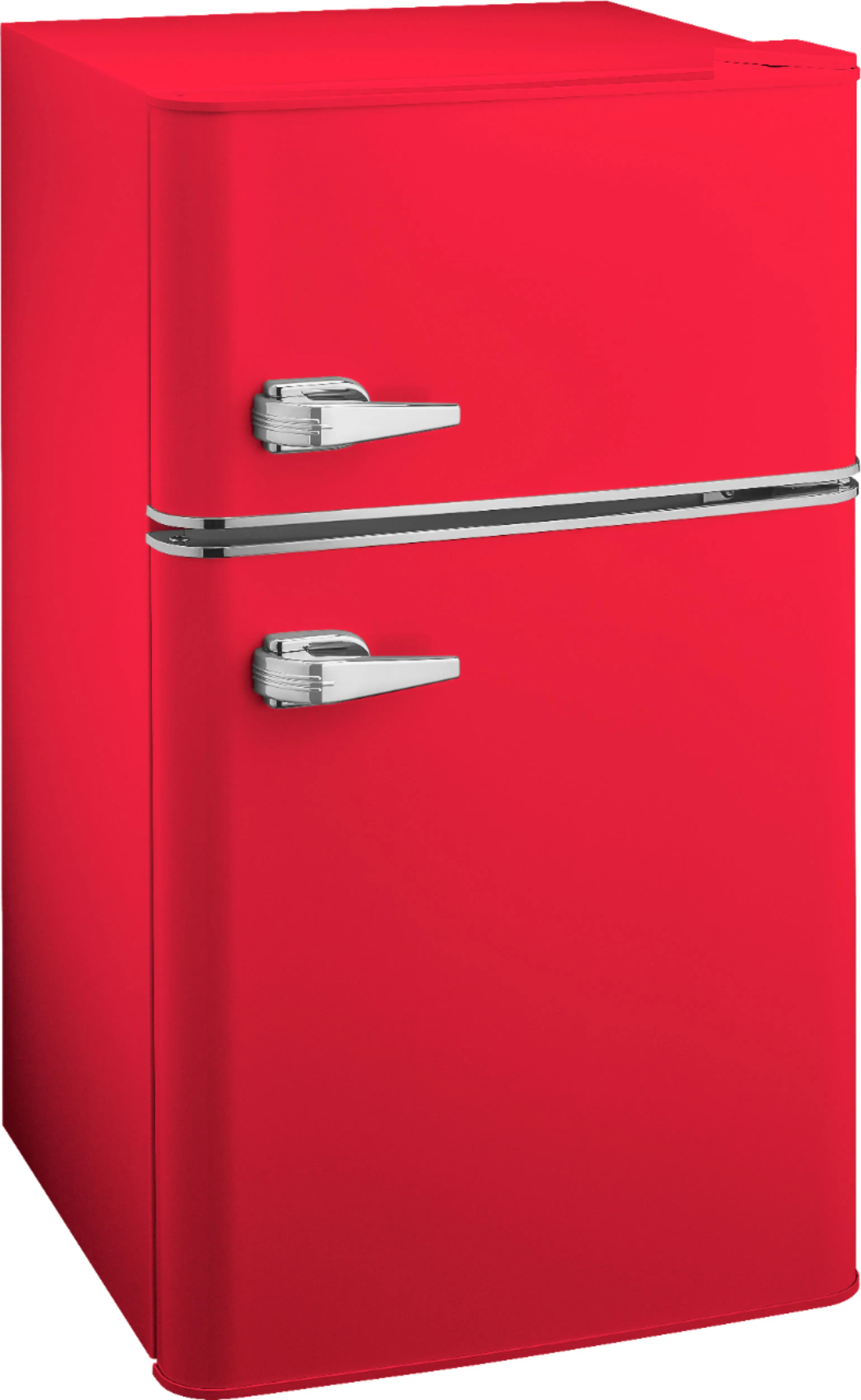 Insignia™ - 3.1 Cu. Ft. Retro Mini Fridge with Top Freezer and ENERGY STAR Certification - Red - Image 10