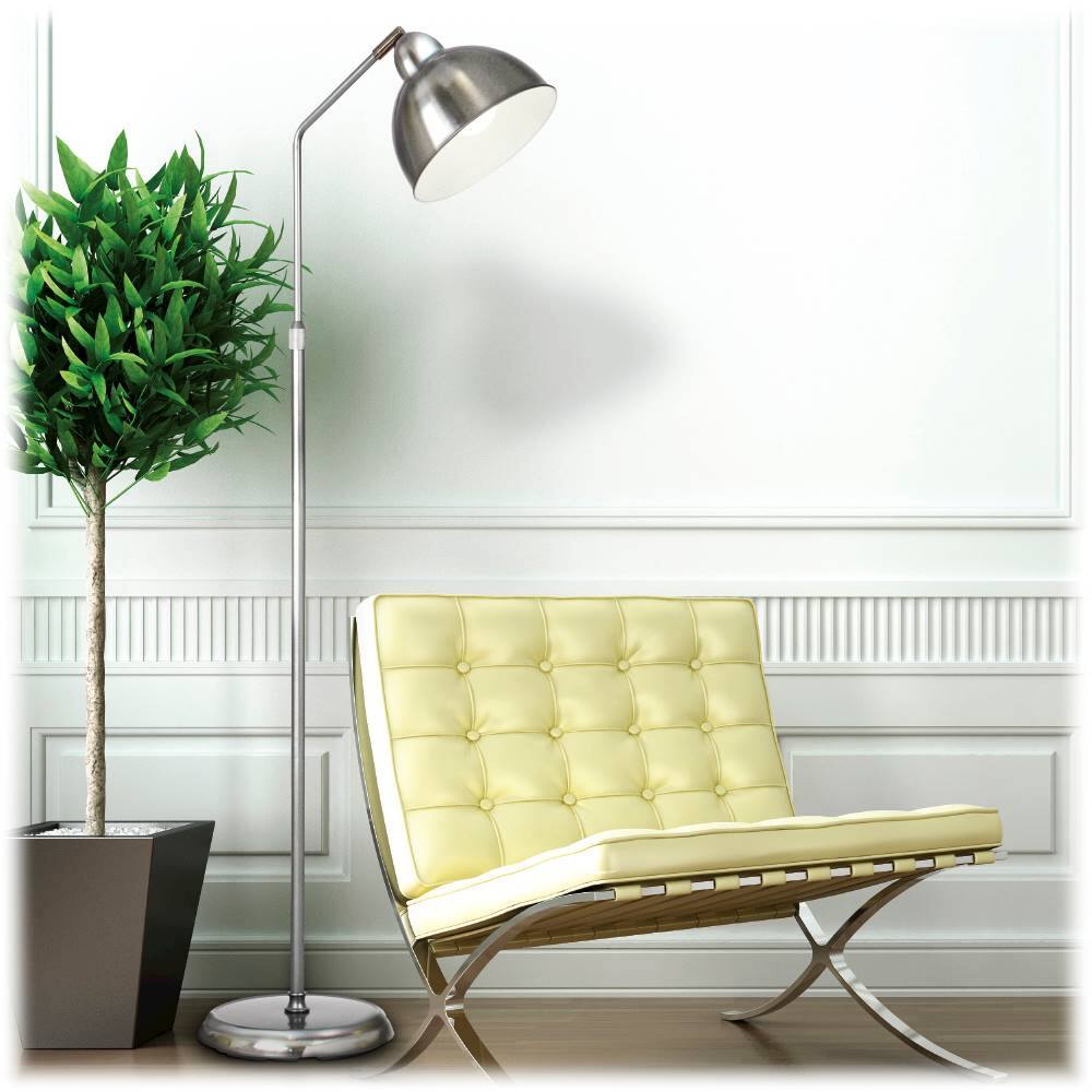 OttLite - Covington LED Floor Lamp - Brushed Nickel - Image 5