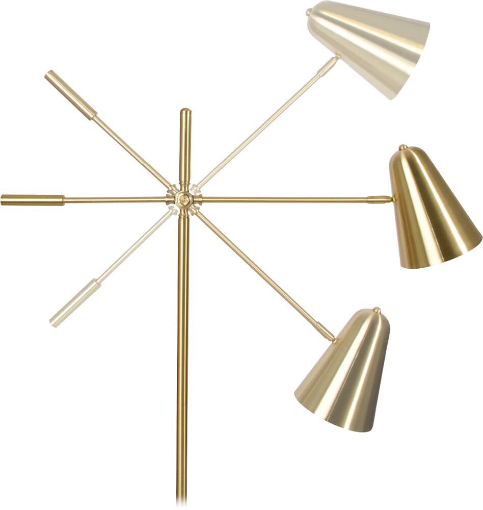 OttLite - Archer LED Floor Lamp - Satin Brass - Image 4