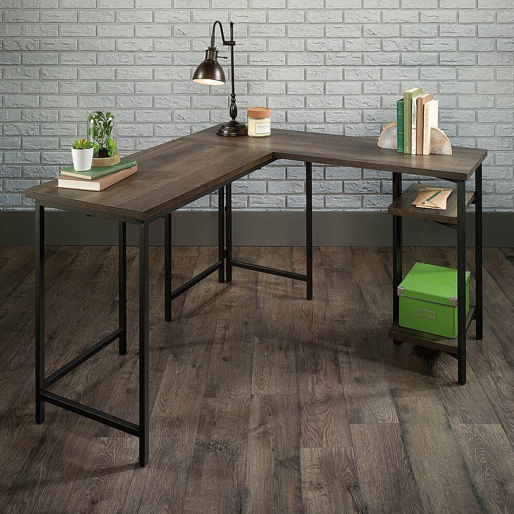 Sauder - North Avenue L-Desk - Smoked Oak - Image 2