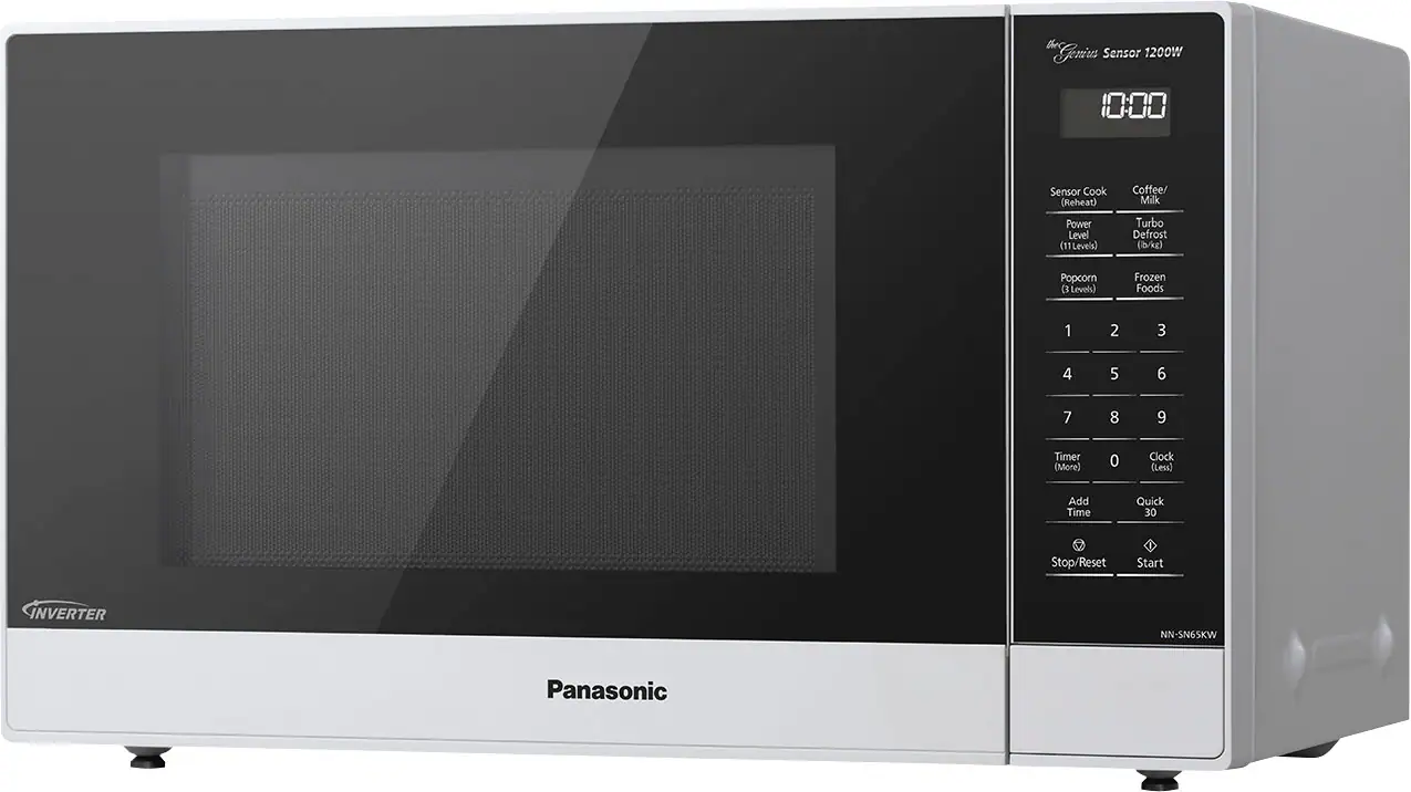Panasonic - 1.2 Cu. Ft. 1200 Watt SN65KW Microwave with Inverter and Genius Sensor - White - Image 3
