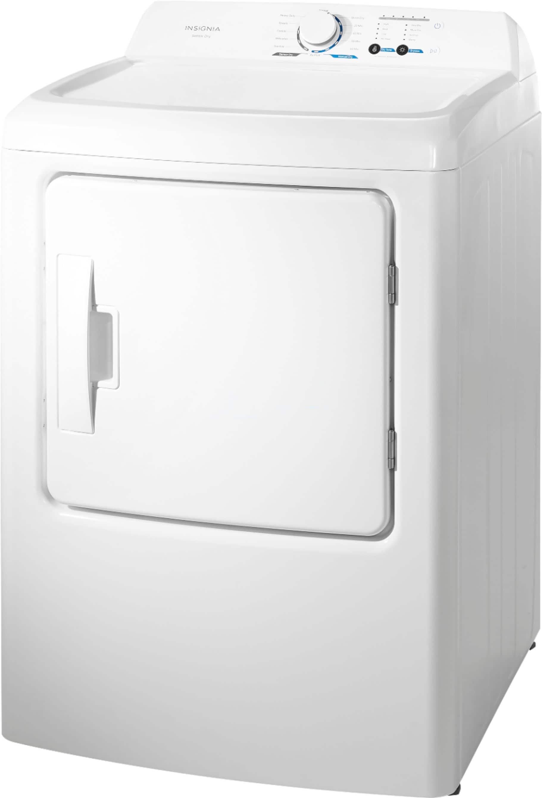 Insignia™ - 6.7 Cu. Ft. Electric Dryer with Sensor Dry - White - Image 11