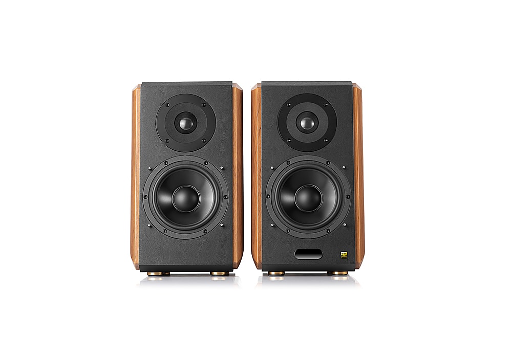 Edifier - S1000MKII Audiophile Active Bookshelf 2.0 Speakers, Computer Speakers - 120W Optical Input - Bluetooth 5.0 HD - Wood/Black - Image 3