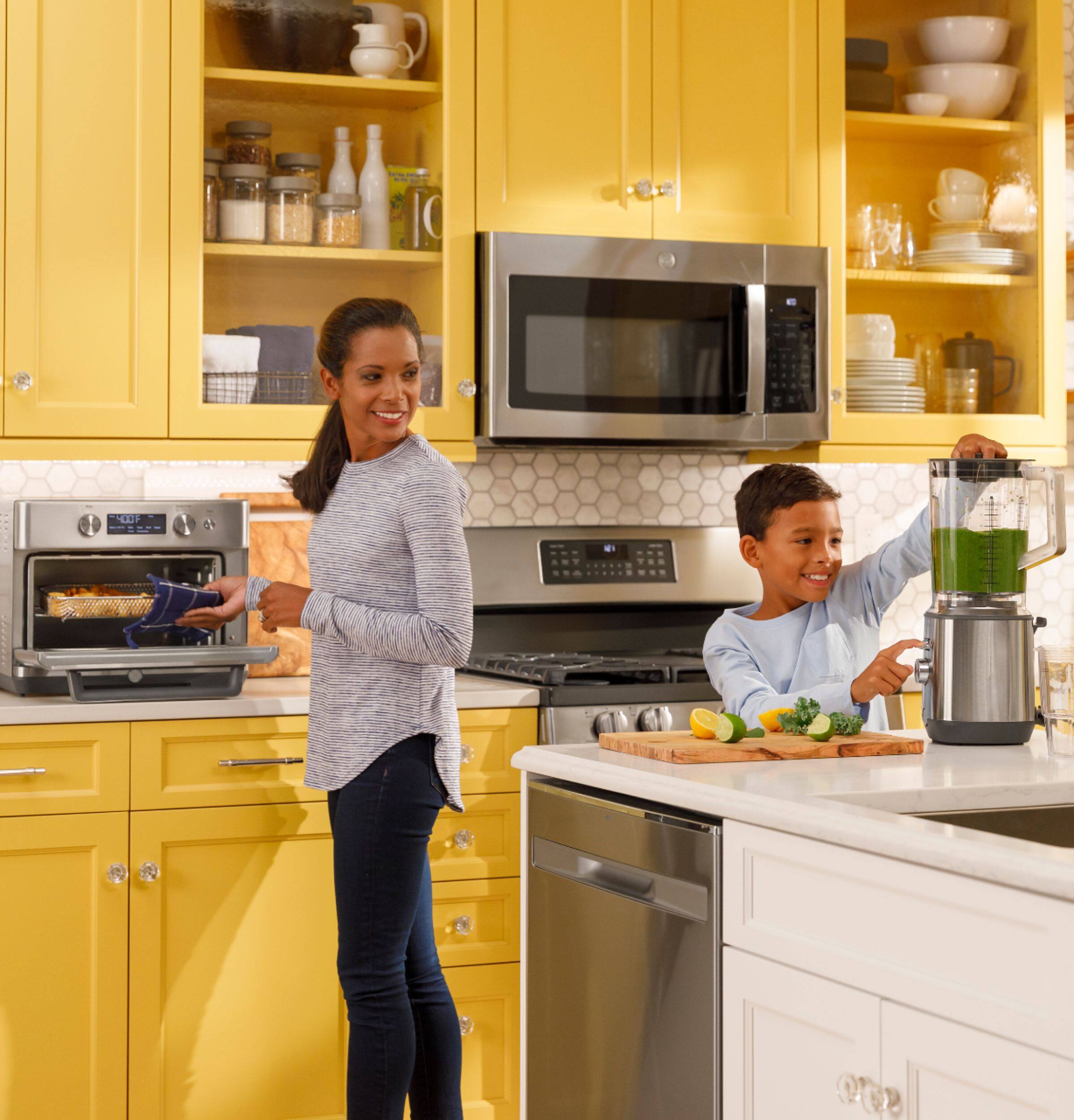 GE - 5-Speed 64-Oz. Blender with Blender Cups - Stainless Steel - Image 17