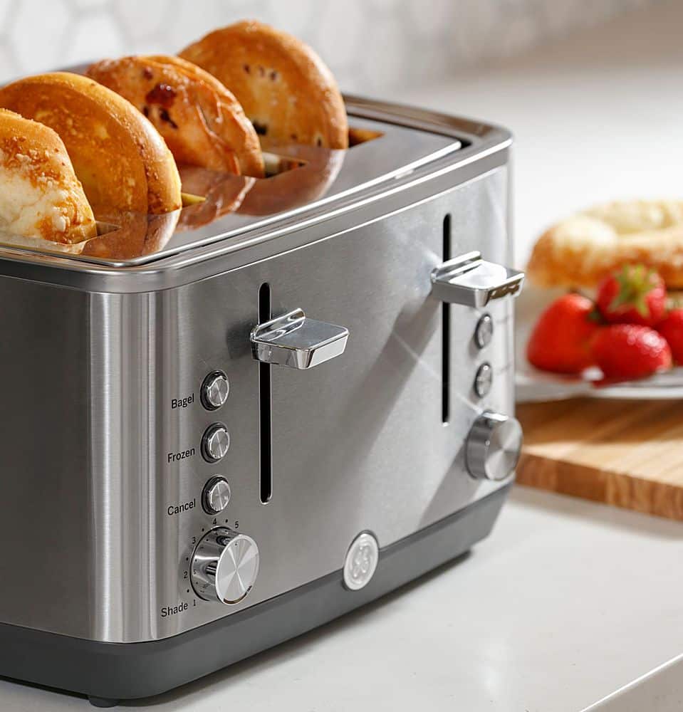 GE - 4-Slice Toaster - Stainless Steel - Image 11