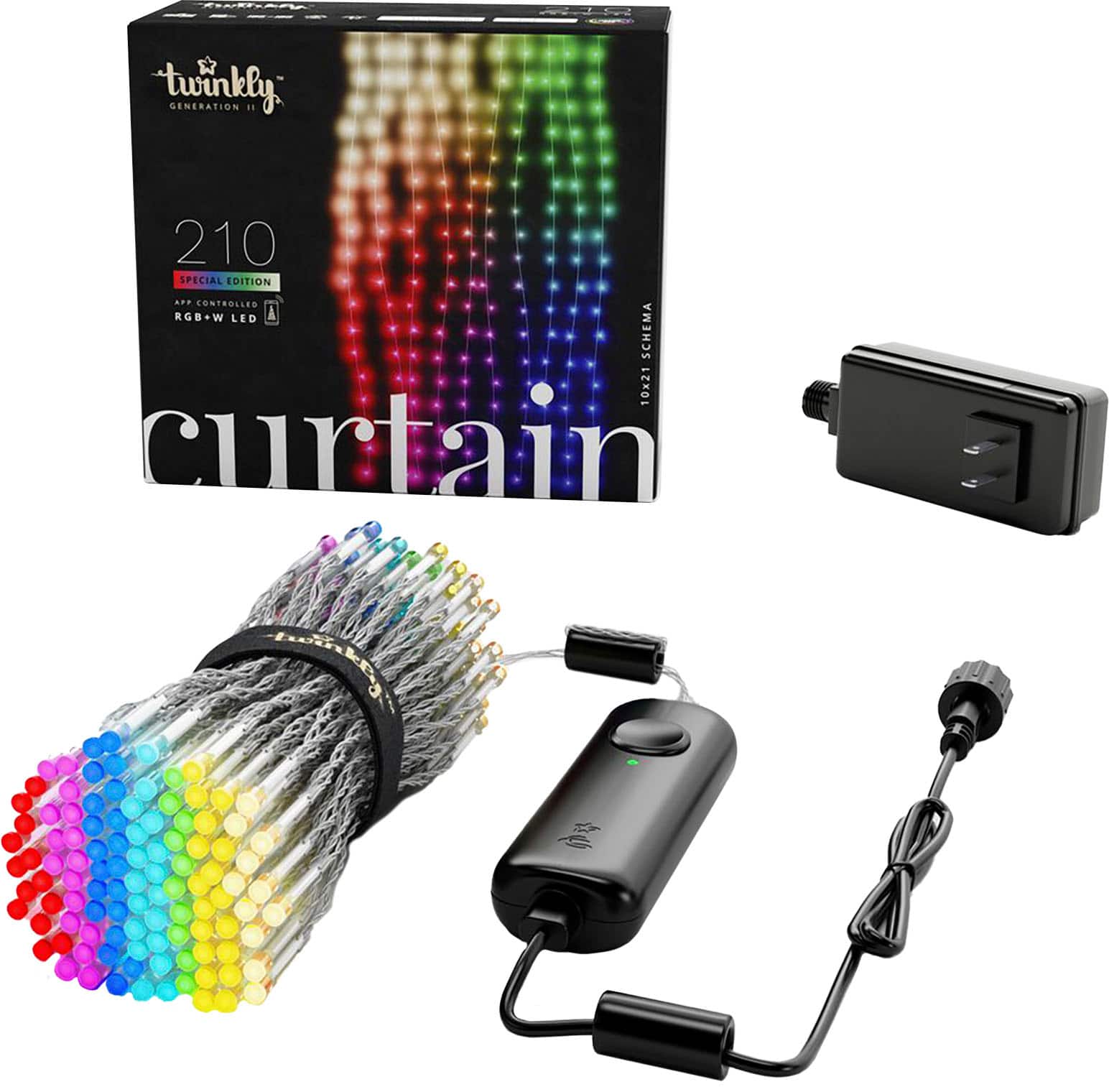 Twinkly - Smart Light Curtain 210 RGB + LED Generation II - Multi - Image 2