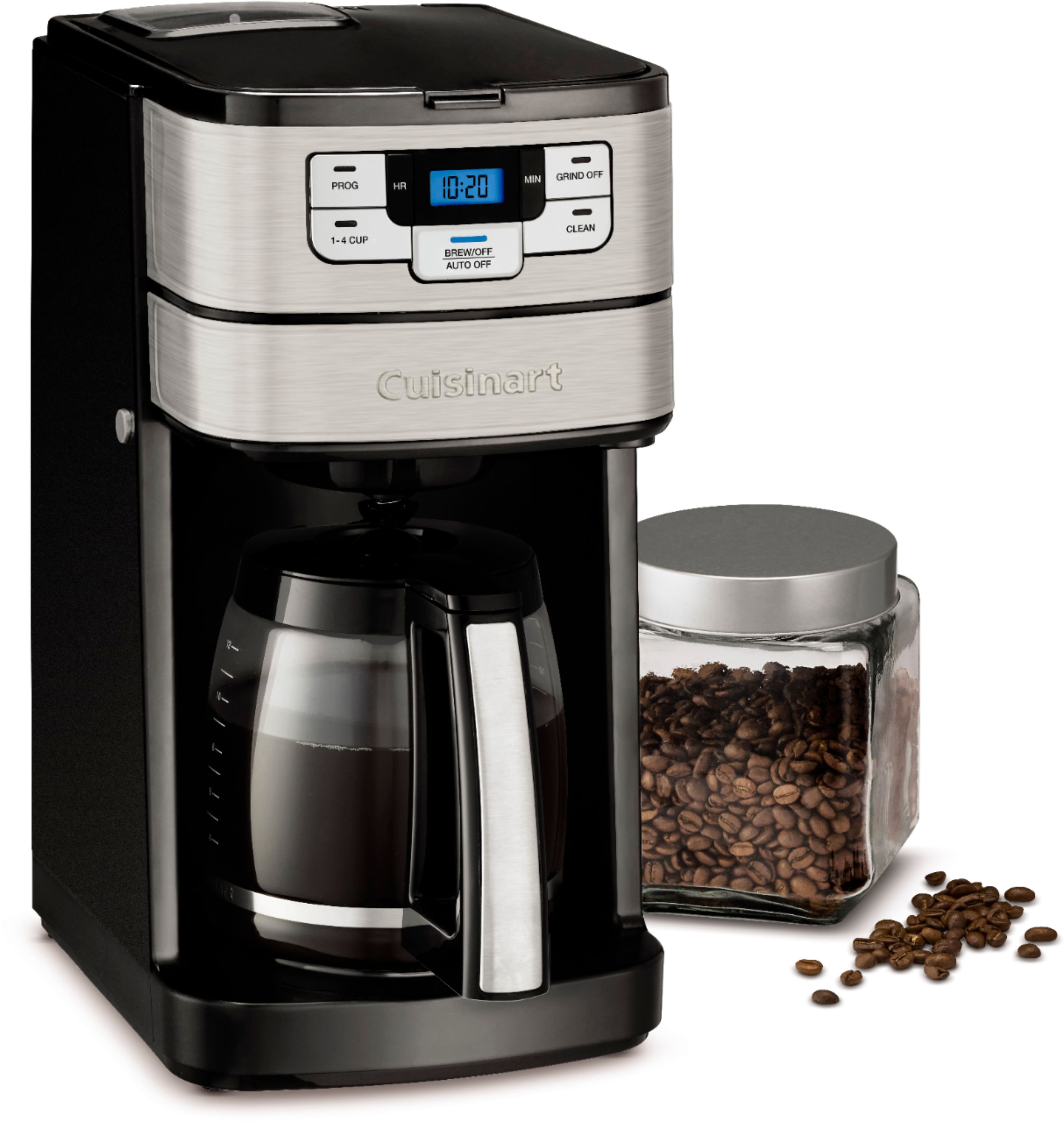 Cuisinart - Automatic Grind and Brew 12 Cup Coffeemaker - Black/Stainless - Image 5