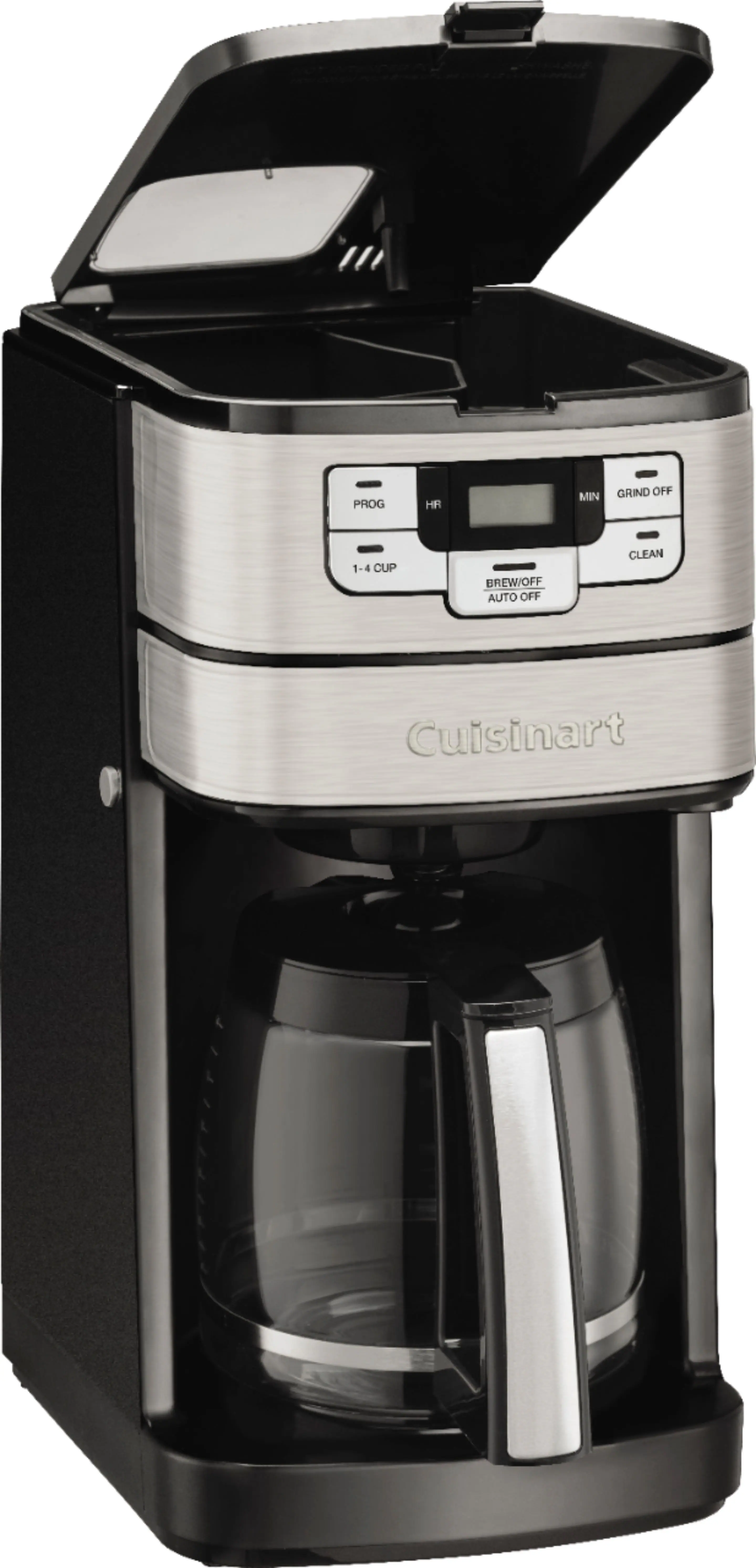 Cuisinart - Automatic Grind and Brew 12 Cup Coffeemaker - Black/Stainless