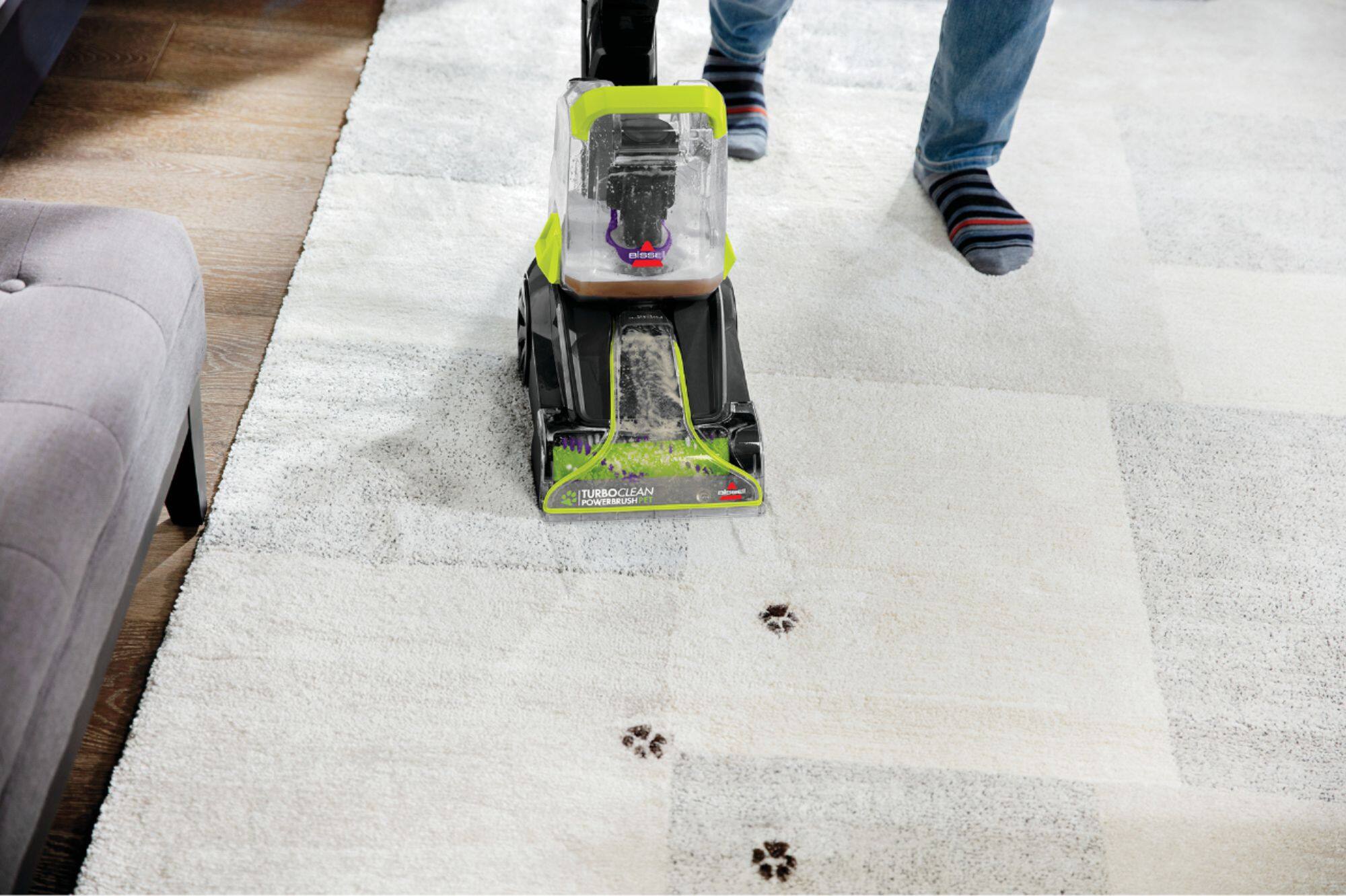 BISSELL - TurboClean PowerBrush Pet Cord Upright Carpet Deep Cleaner - Electric Green - Image 7