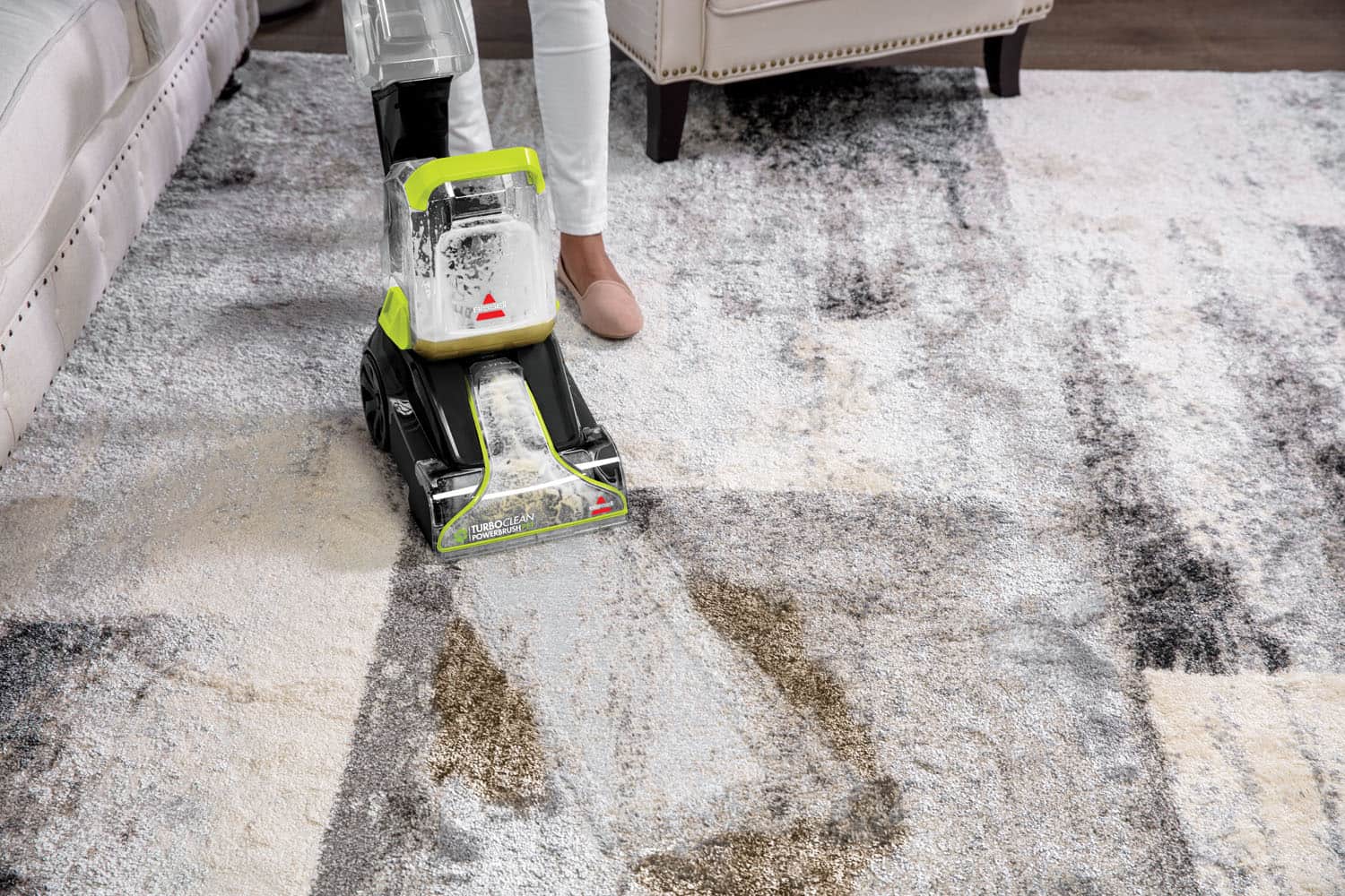 BISSELL - TurboClean PowerBrush Pet Cord Upright Carpet Deep Cleaner - Electric Green - Image 8