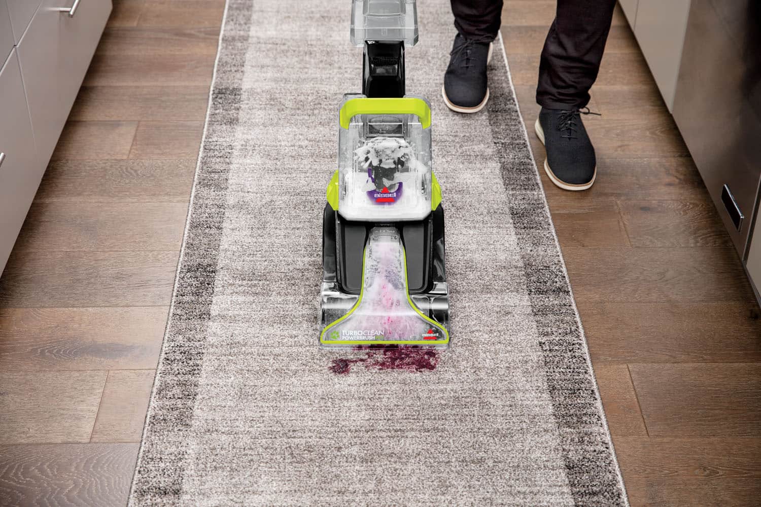 BISSELL - TurboClean PowerBrush Pet Cord Upright Carpet Deep Cleaner - Electric Green - Image 9