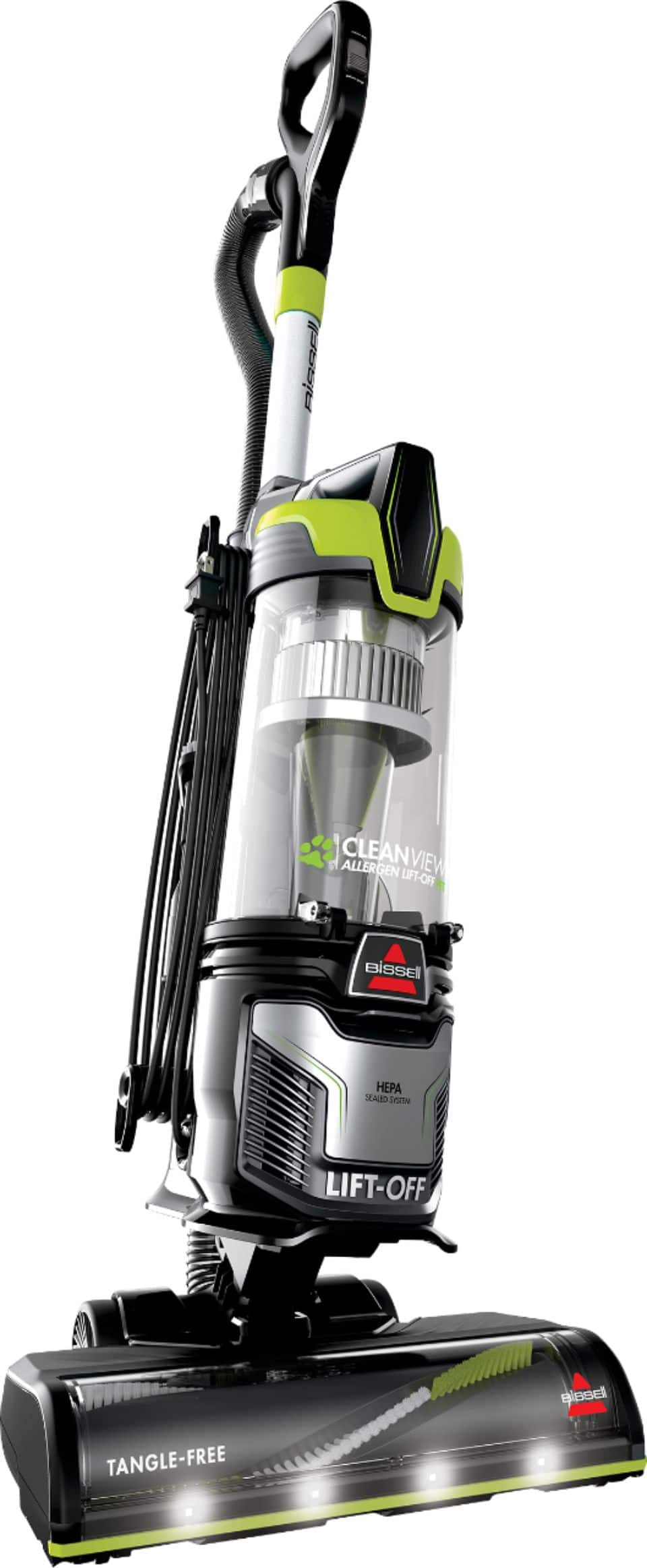 BISSELL - CleanView Allergen Lift-Off Pet Vacuum - Black/ Electric Green - Image 2