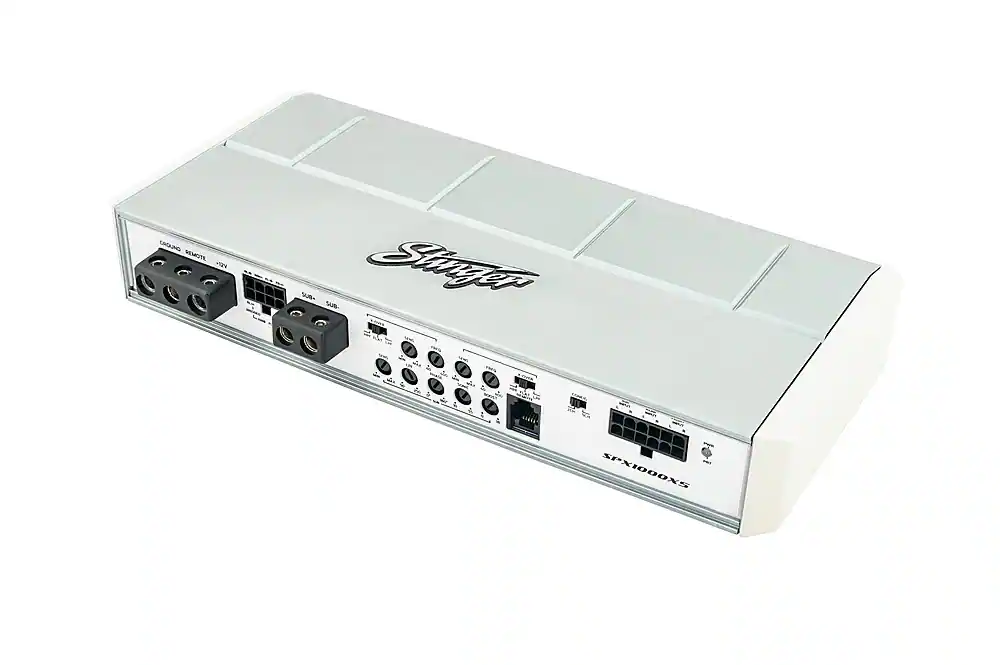 Stinger - Micro 5-Channel 1000W Marine and Powersports Amplifier - Silver - Image 2