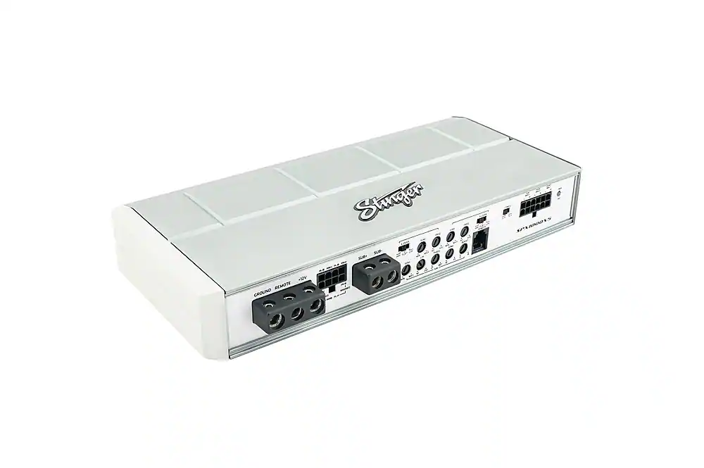 Stinger - Micro 5-Channel 1000W Marine and Powersports Amplifier - Silver - Image 3