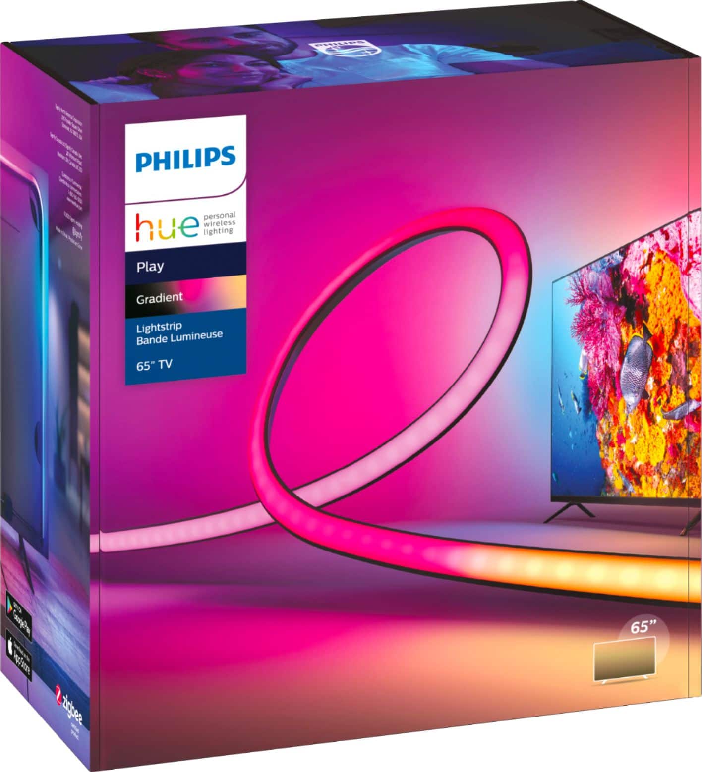 Philips - Hue Play Gradient Lightstrip 65" - Multi