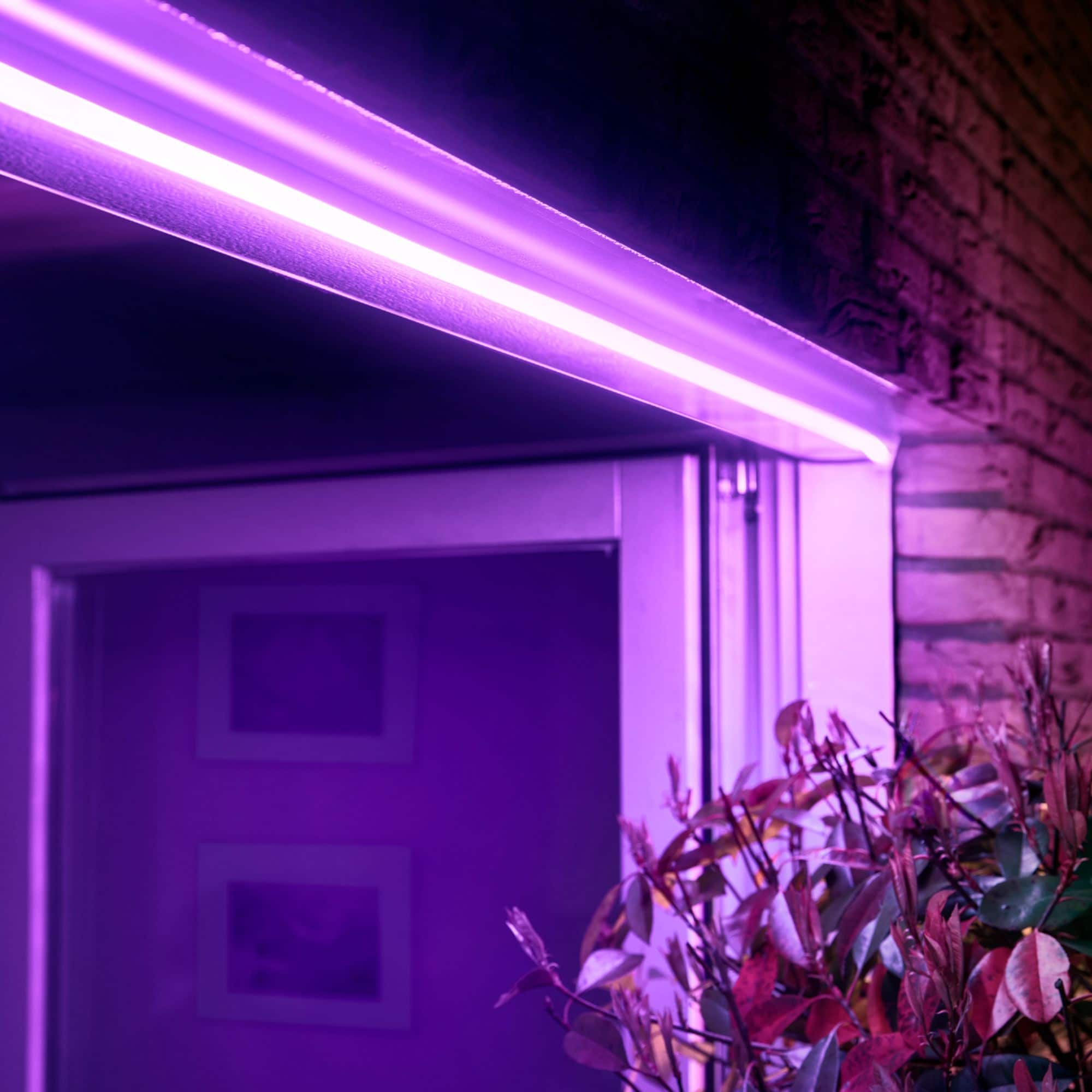 Philips - Hue Outdoor Lightstrip 197-inch/16-foot - White and Color Ambiance - Image 7