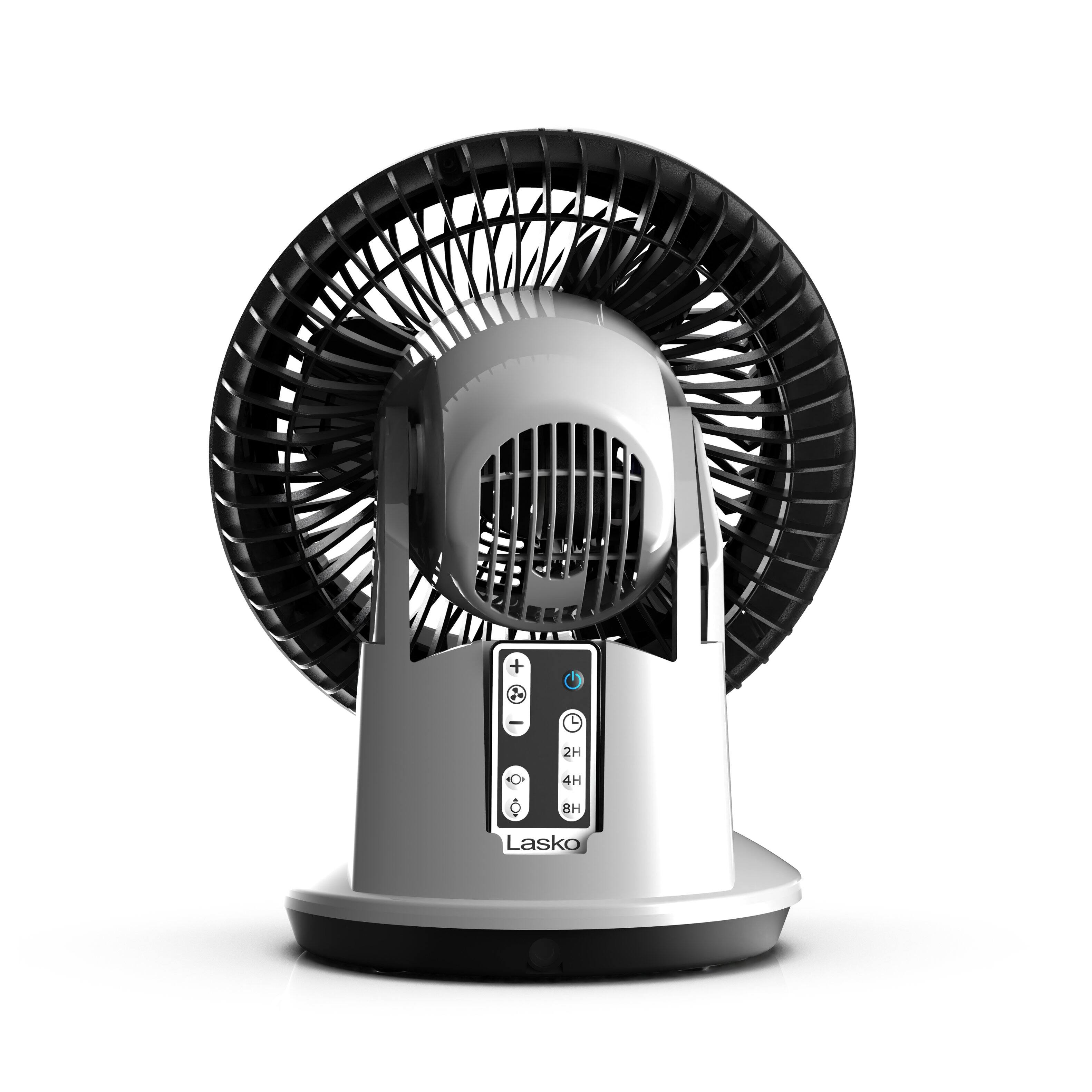 Lasko - Whirlwind Orbital Motion Air Circulator Fan with Timer and Remote Control - White - Image 11