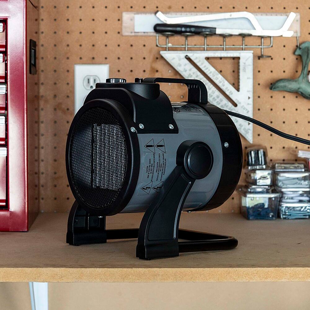 NewAir - 160 Sq. Ft. Portable Ceramic Electric Heater with Adjustable Tilt Head - Gray - Image 7