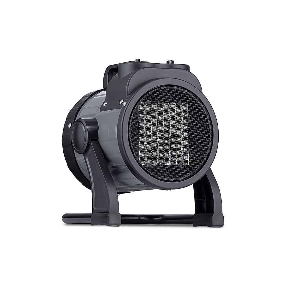 NewAir - 160 Sq. Ft. Portable Ceramic Electric Heater with Adjustable Tilt Head - Gray - Image 2