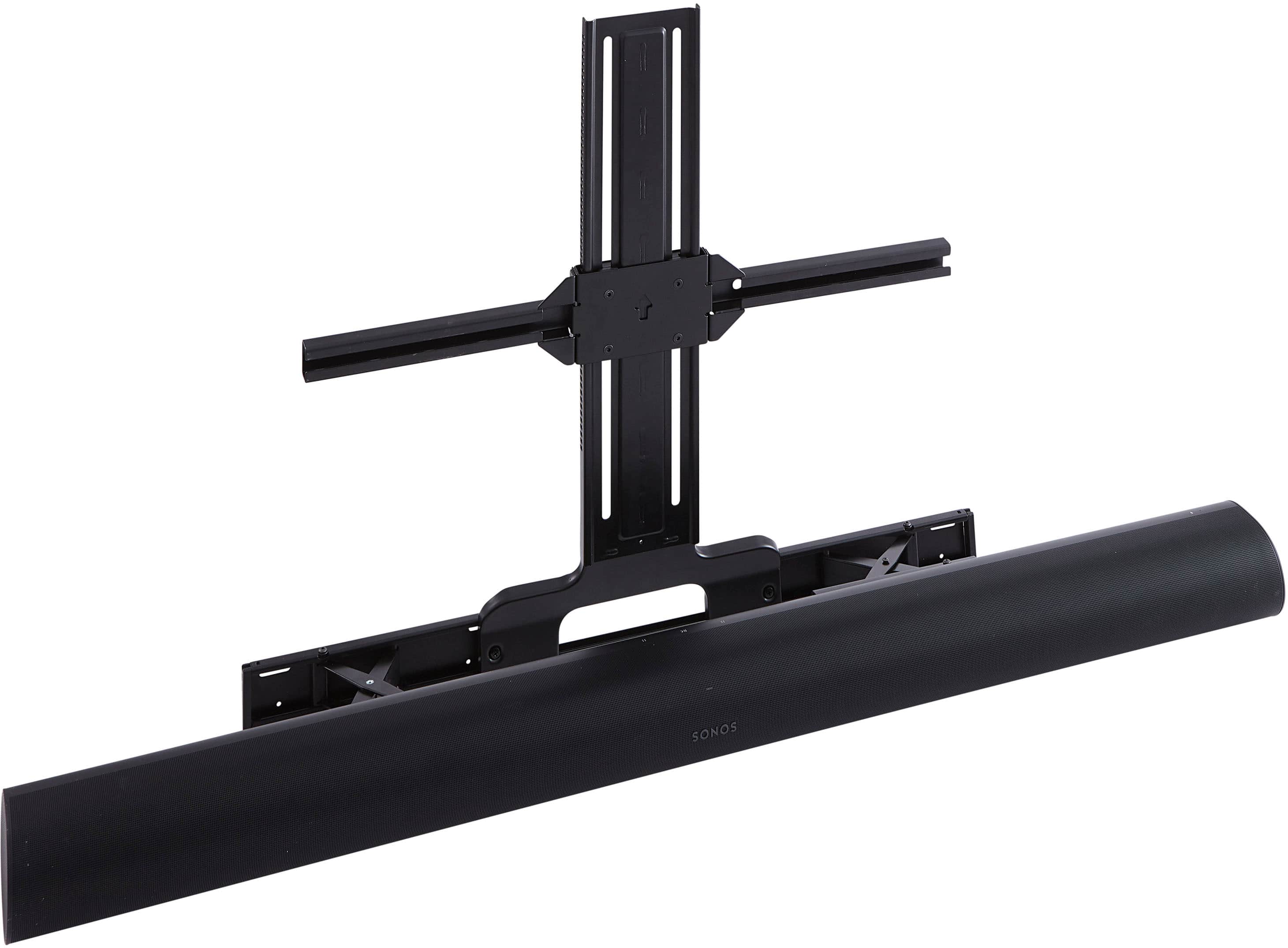 Sanus - Sonos Arc and Sonos Arc Ultra Extendable Soundbar TV Mount - Compatible with TVs 50"-90" - Black - Image 2