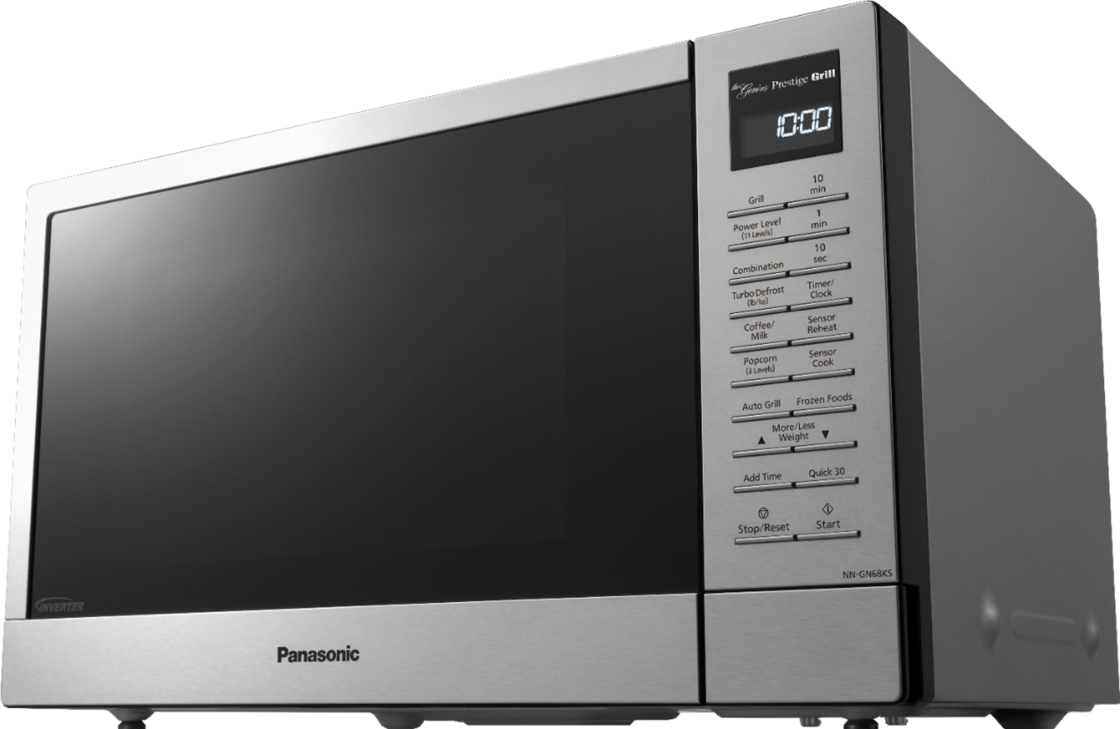 Panasonic - 1.1 Cu.Ft 1000 Watt GN68KS 2-in-1 Inverter Microwave Oven with FlashXpress Broiler - Stainless steel - Image 3