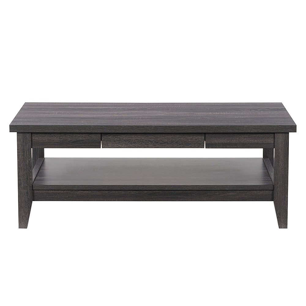 CorLiving - Hollywood Coffee Table with Drawers - Dark Gray - Image 2