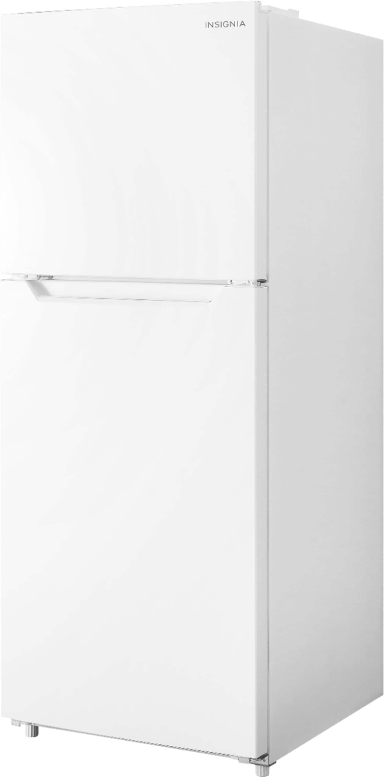 Insignia™ - 10 Cu. Ft. Top-Freezer Refrigerator with Reversible Door and ENERGY STAR Certification - White - Image 7