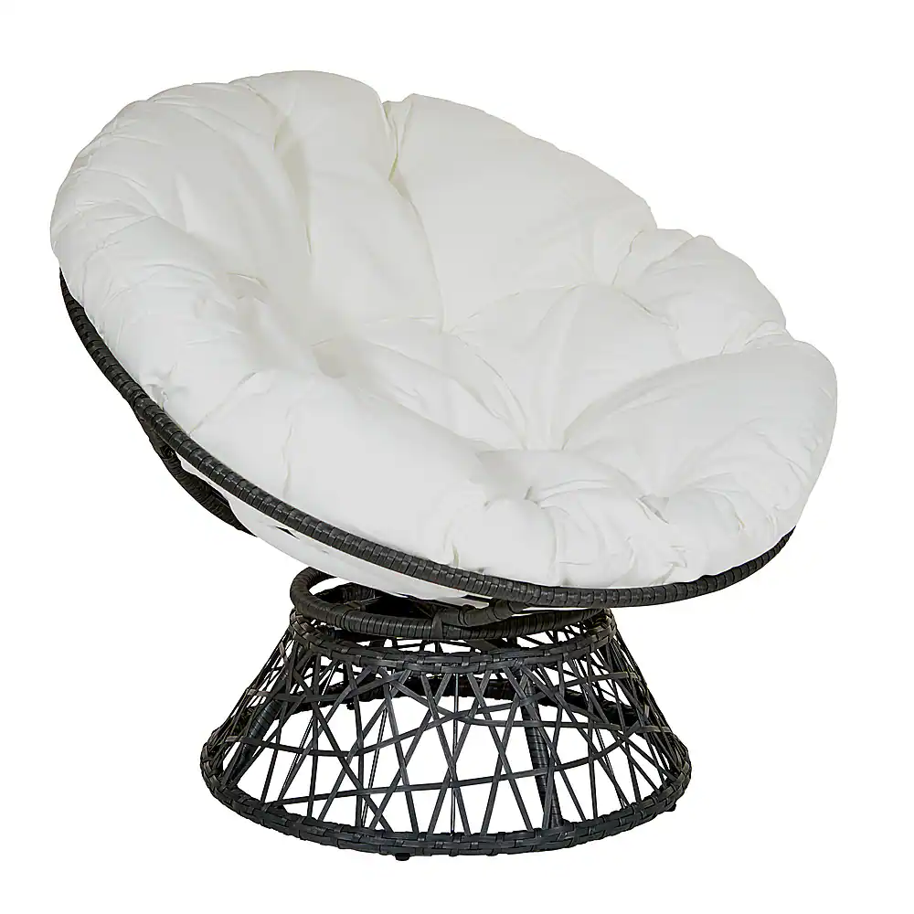 OSP Home Furnishings - Papasan Chair - White - Image 2