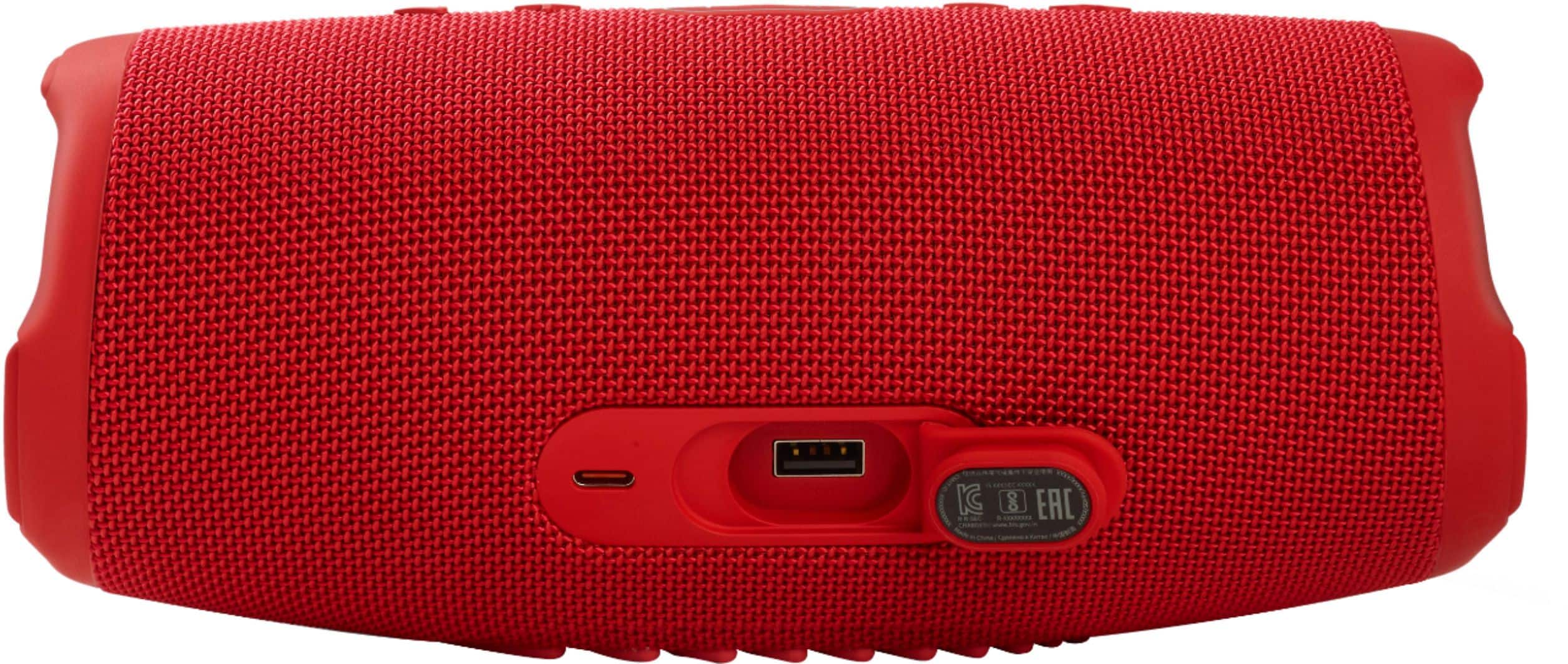 JBL - CHARGE5 Portable Waterproof Speaker with Powerbank - Red - Image 4