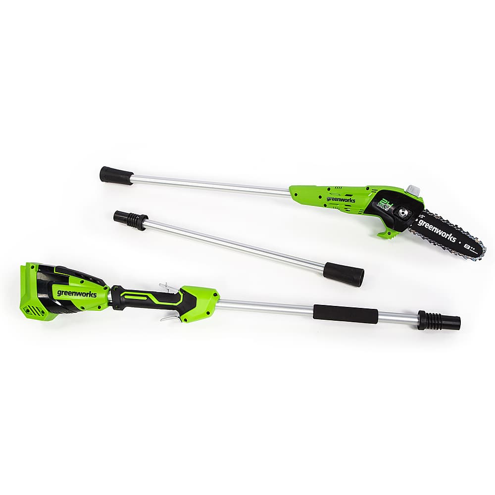 Greenworks - 24-Volt 8-Inch Cordless Pole Saw (Battery Not Included) - Black/Green - Image 5