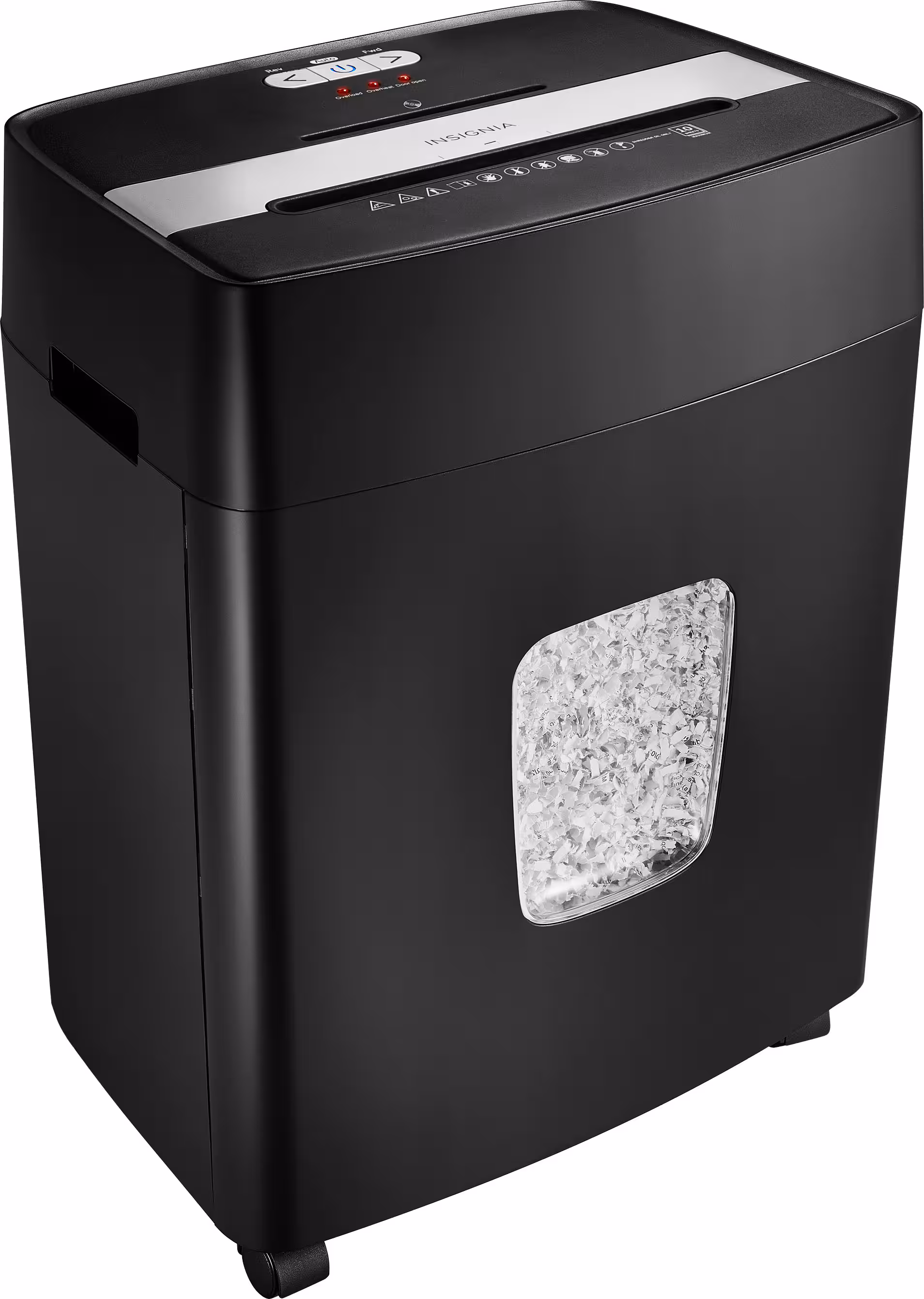 Insignia™ - 10-Sheet Microcut Shredder - Black - Image 3