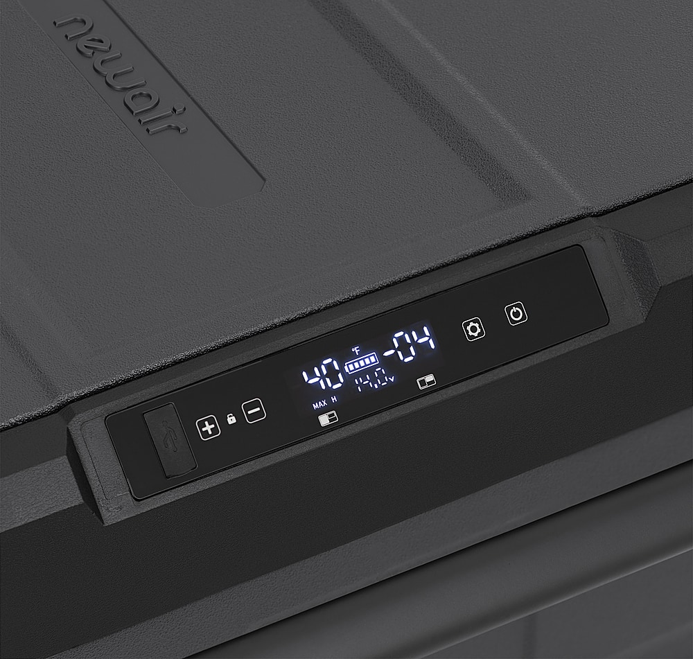 NewAir - 80 Quart Portable 12v Electric Cooler with LG Compressor, Fridge and Freezer, Rugged Wheels, and Solar Power Input - Gray - Image 6