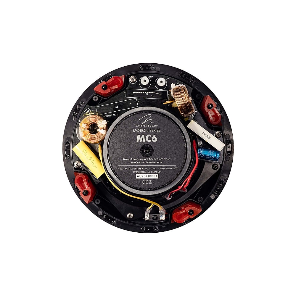 MartinLogan - Motion Series CI, 6.5" Midrange with Folded Motion Tweeter, 2-Way In-Ceiling Speaker (Each) - Paintable White - Image 4